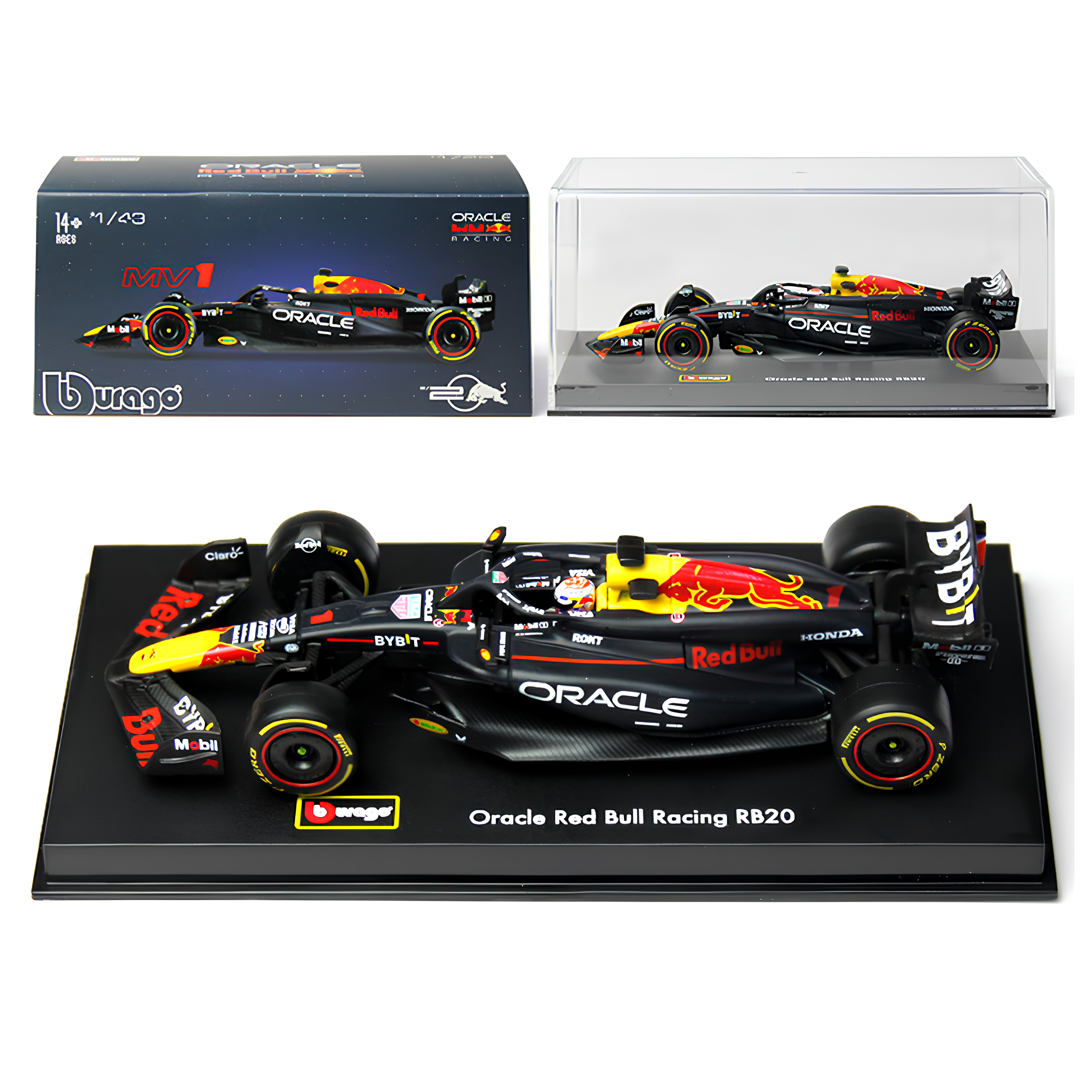 (2024) F1 Miniatura Red Bull Racing RB20 #1 Max Verstappen 1:43