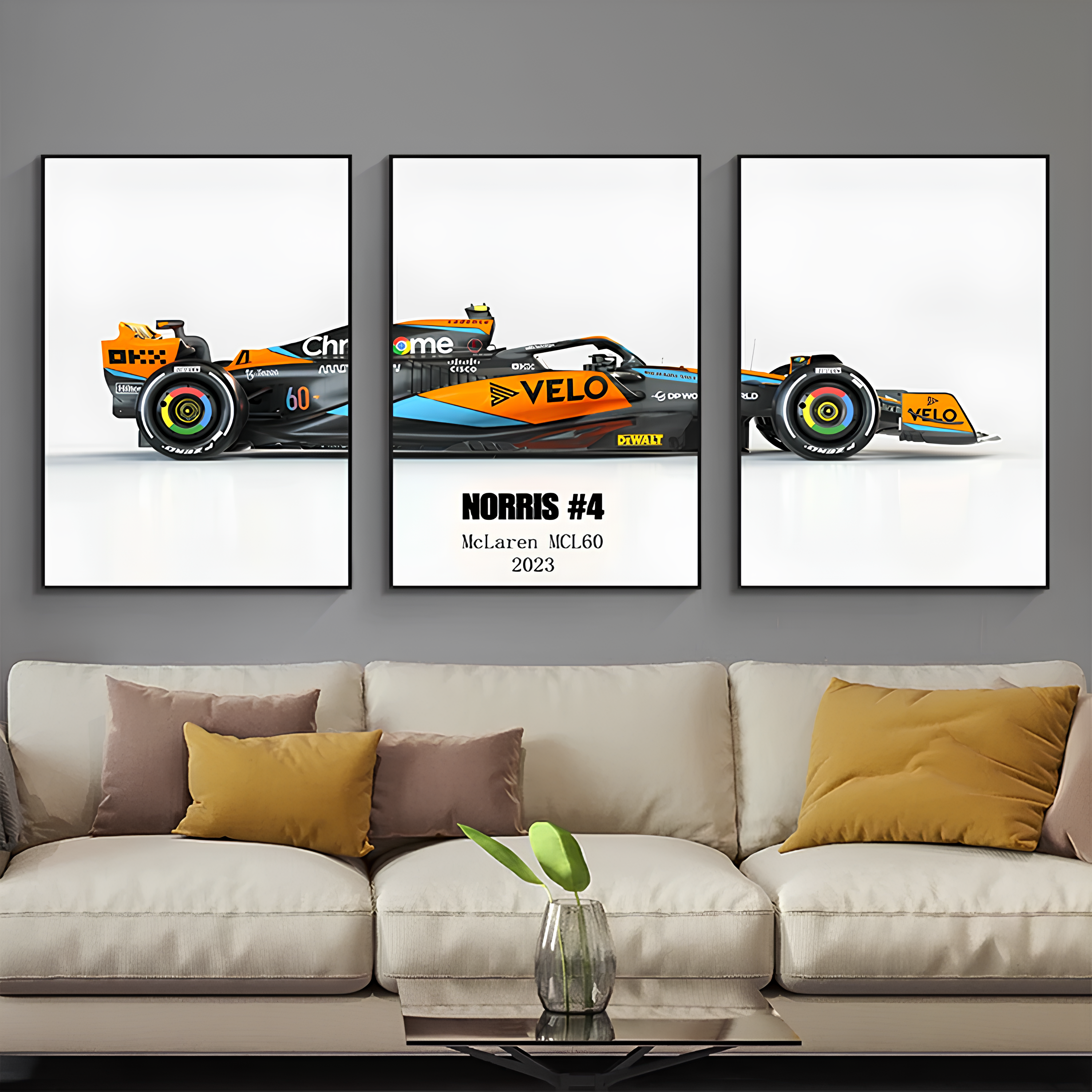 Pôster / Quadro Decorativo Fórmula 1 McLaren MCL60 #4