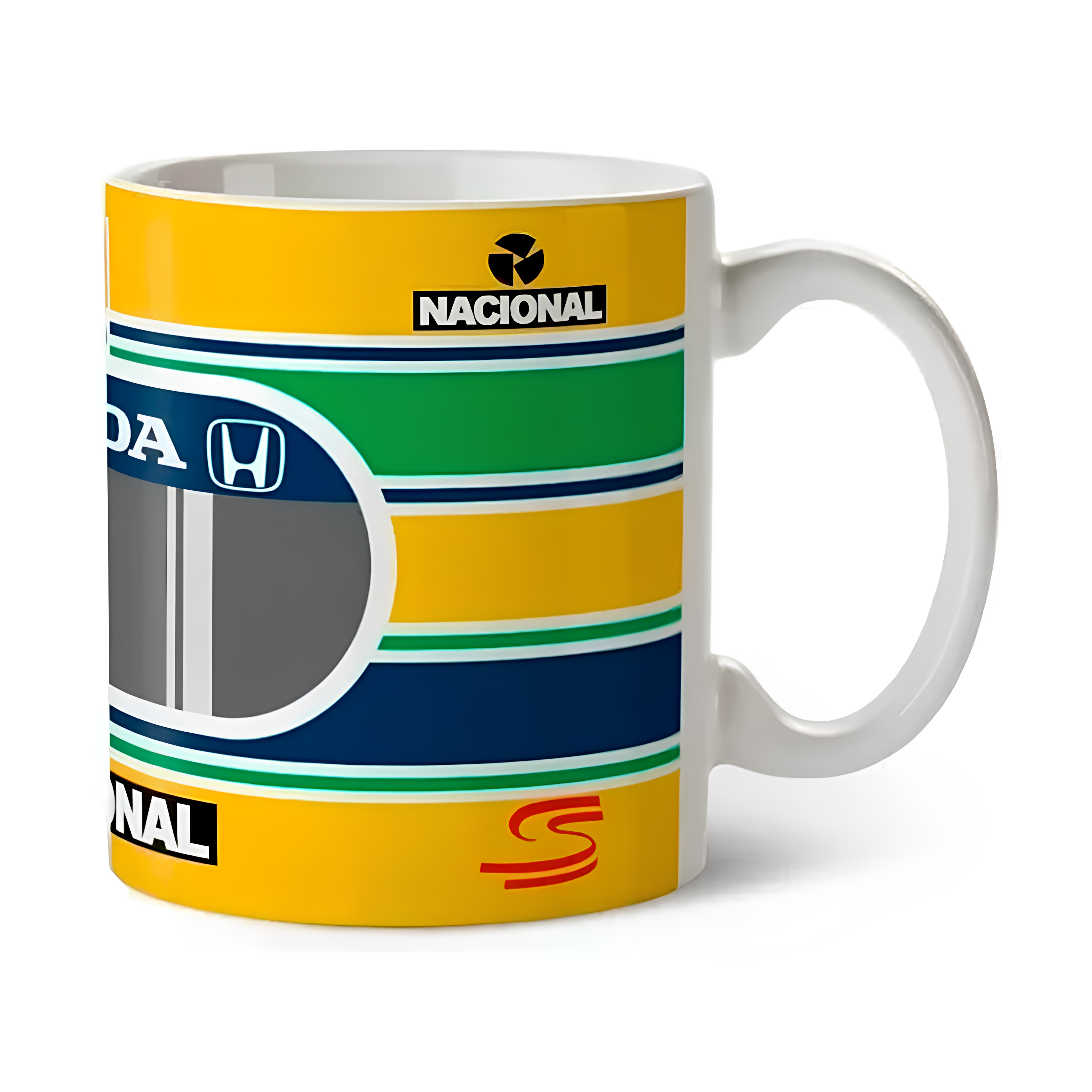 Caneca Ayrton S. Fórmula 1 Capacete Fórmula 1