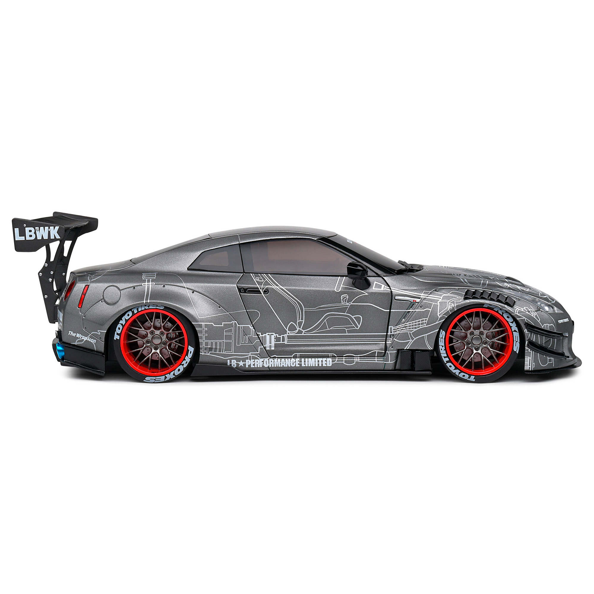 (2022) Miniatura Nissan GT-R (R35) Liberty Walk 2.0 1:18