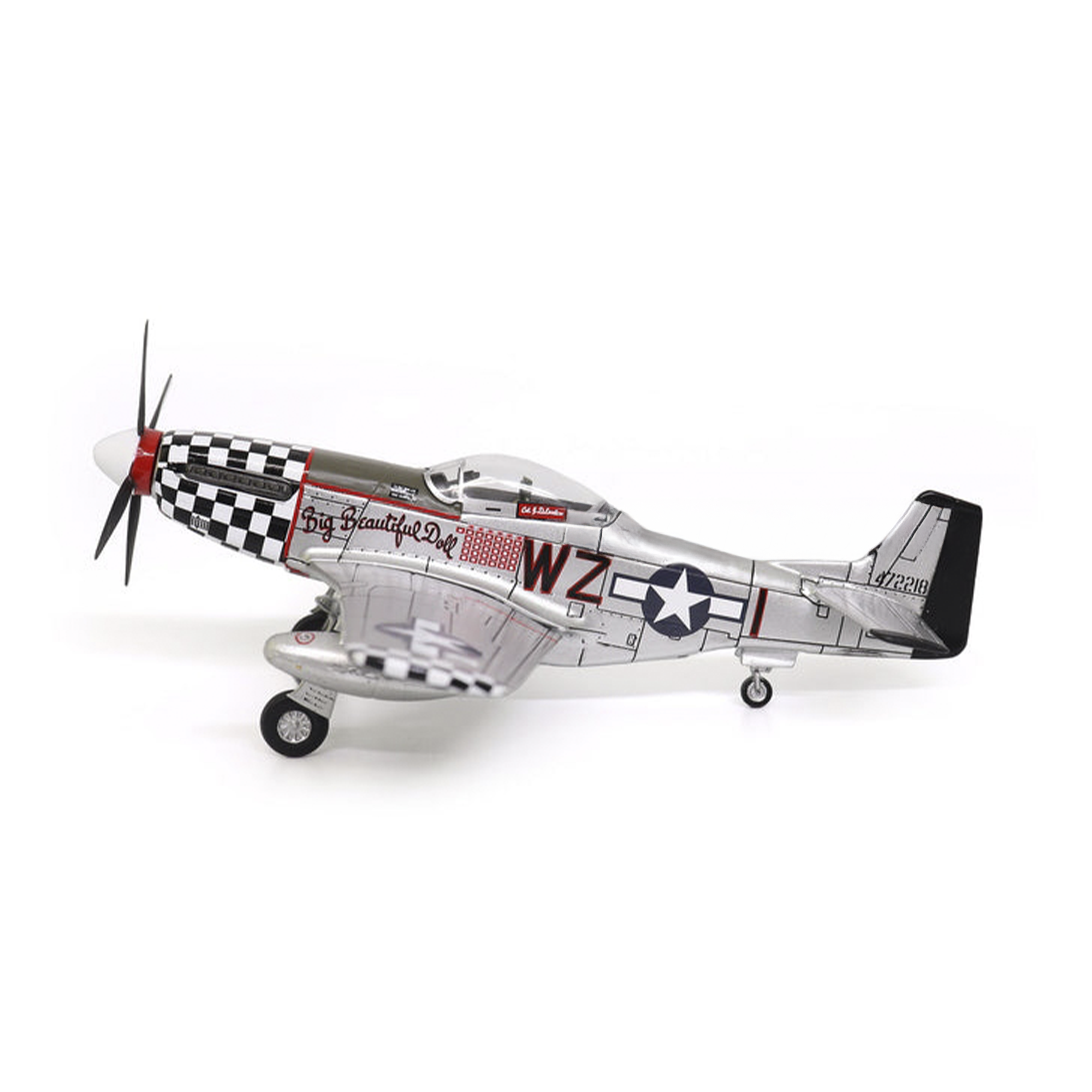 Miniatura Avião P-51D Mustang USA Motorcity Classics 1:72