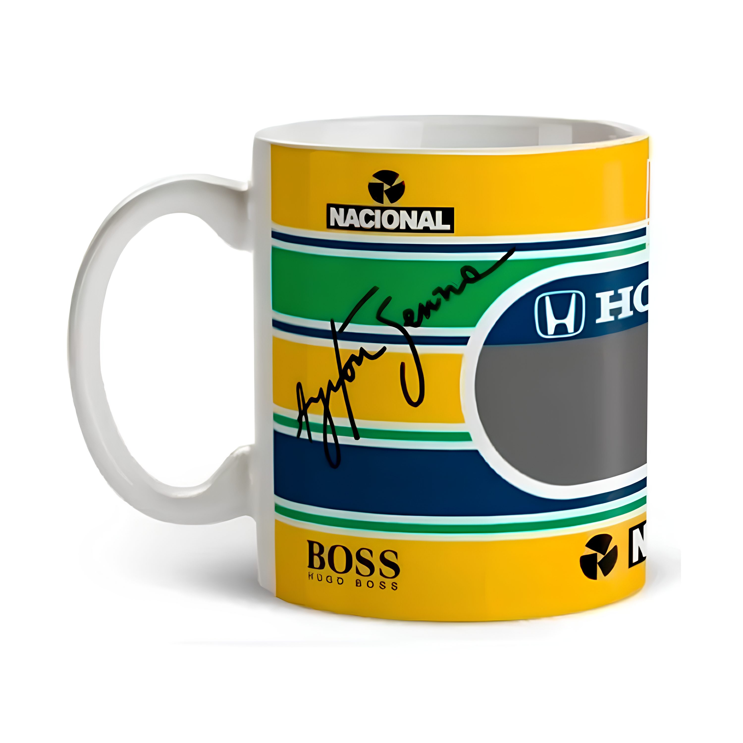 Caneca Ayrton S. Fórmula 1 Capacete Fórmula 1