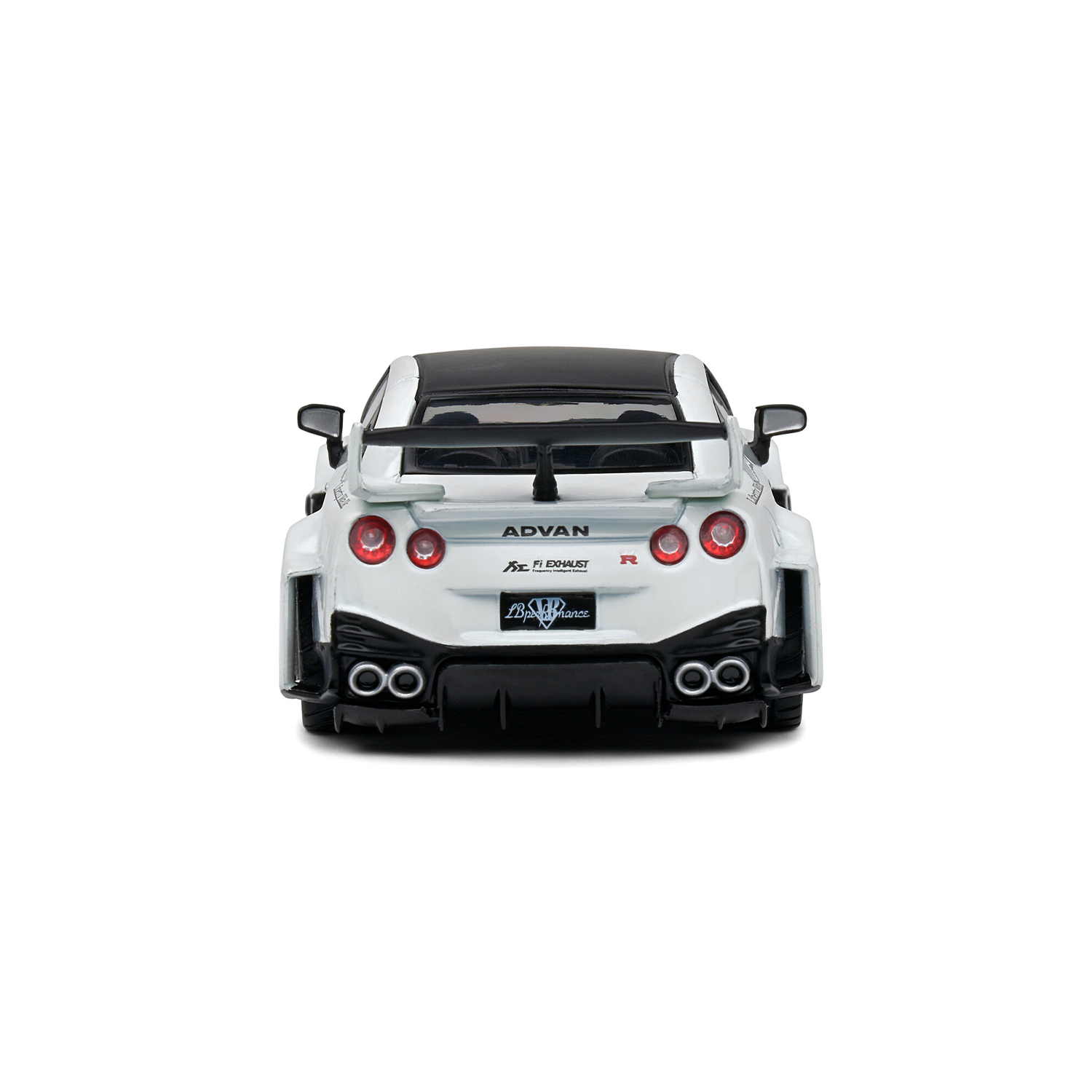 Miniatura Nissan GTR R35 LB Silhouette 1:43 Branco