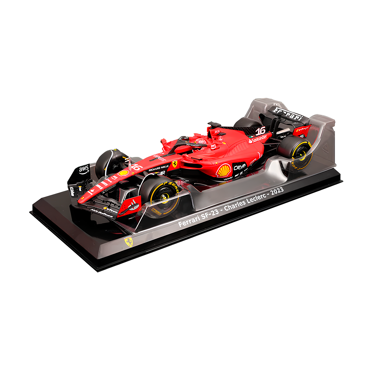 LANÇAMENTO (2023) F1 Miniatura Ferrari SF23 #16 Charles Leclerc 1:18