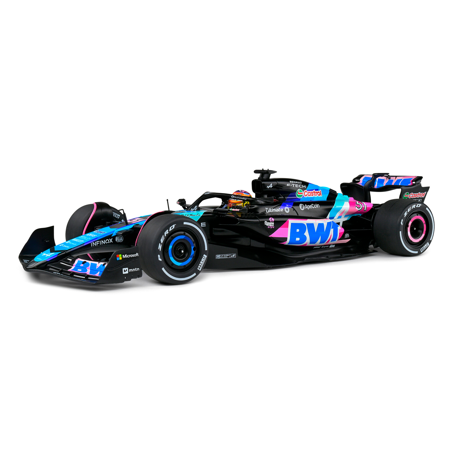 (2024) F1 Miniatura Alpine A524 Miami Esteban Ocon 1:18