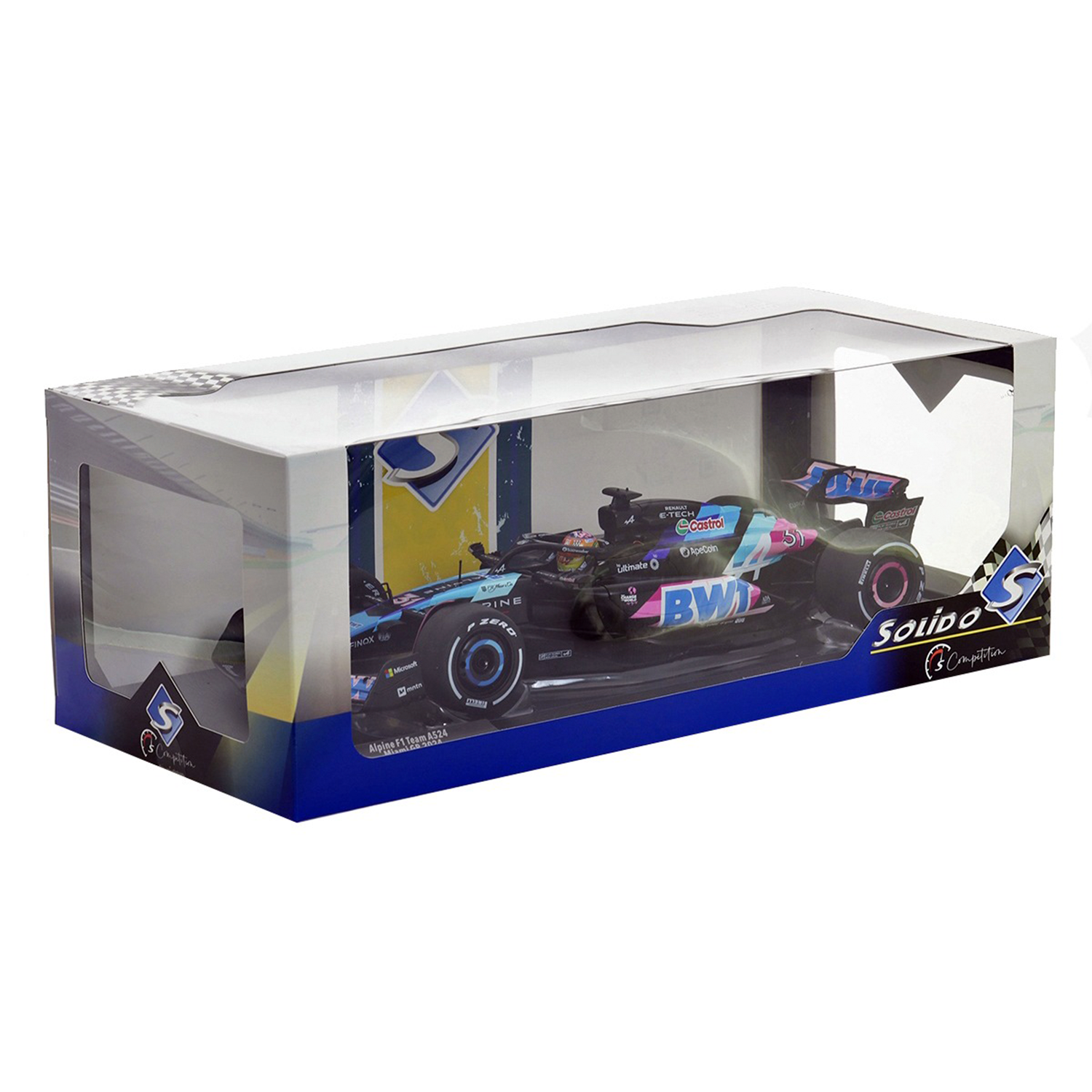 (2024) F1 Miniatura Alpine A524 Miami Esteban Ocon 1:18