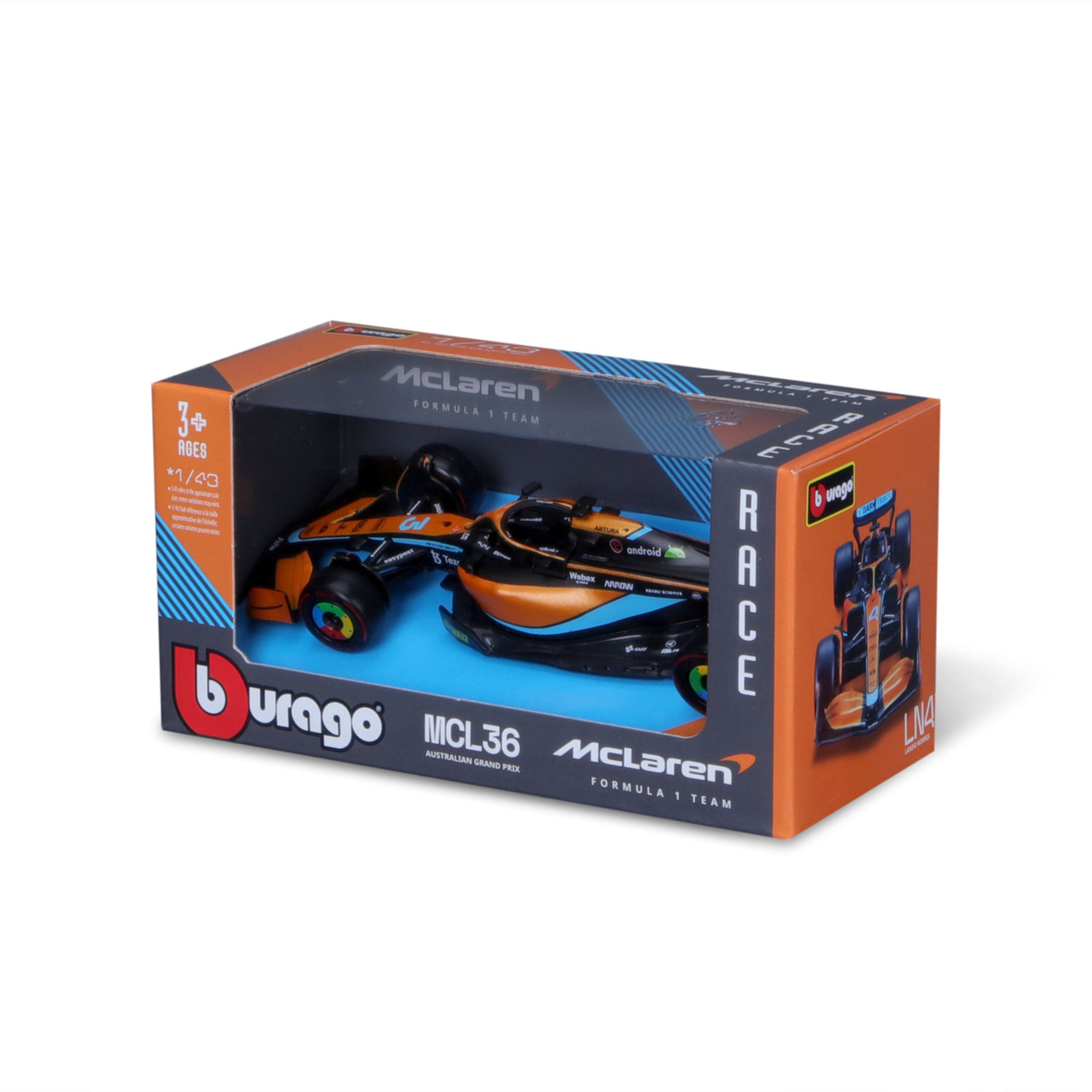 Fórmula 1 Miniatura F1 Mclaren 3 Daniel Ricciardo