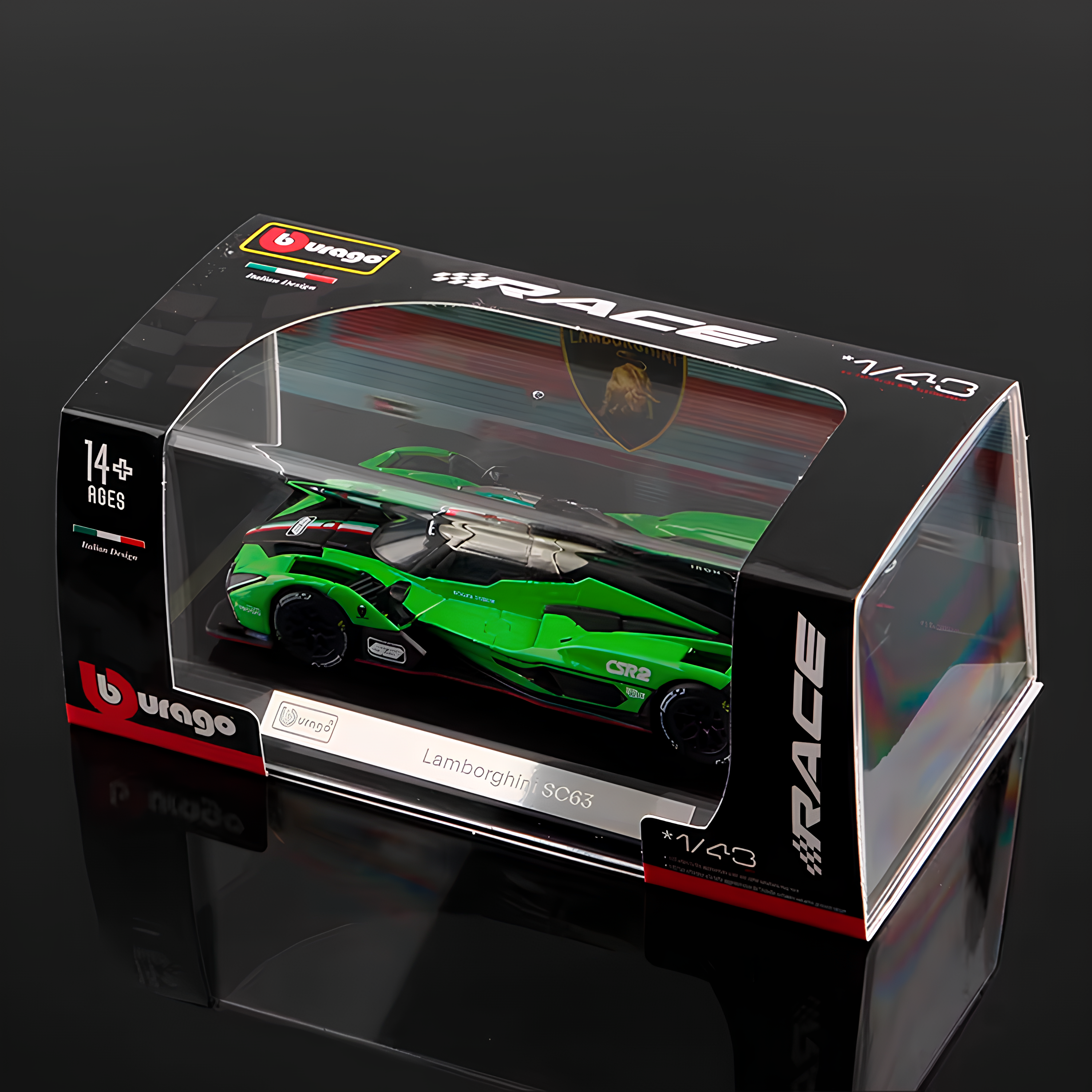 (2024) 24h Le Mans Miniatura Lamborghini SC63 1:43