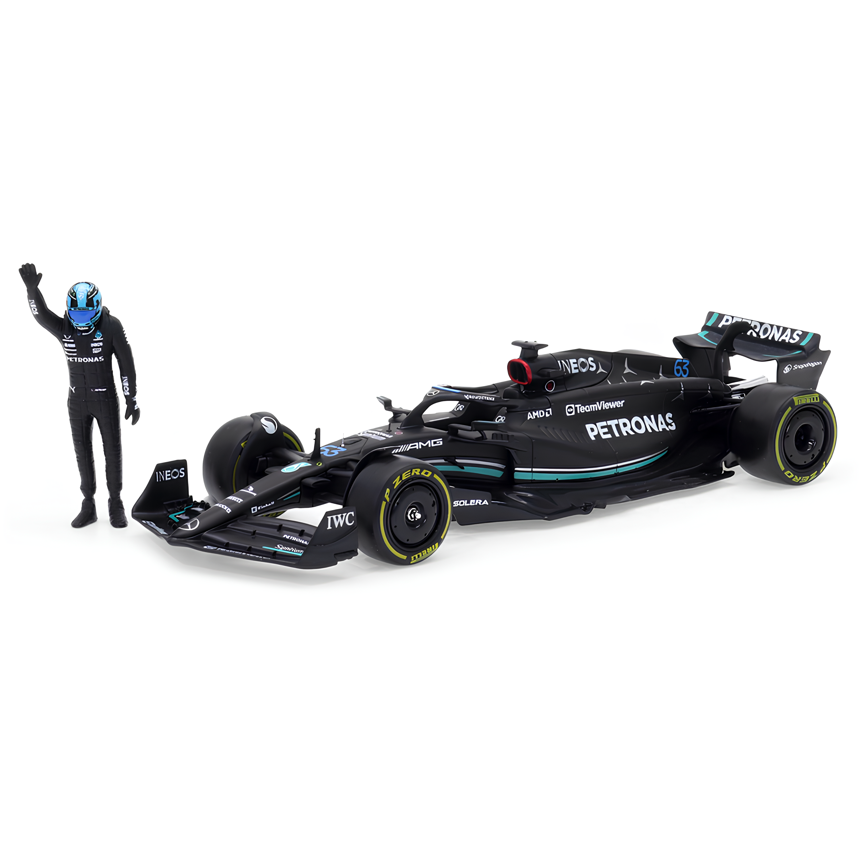 (2023) F1 Miniatura Mercedes-AMG F1 W14 #63 George Russel 1:24 + Piloto