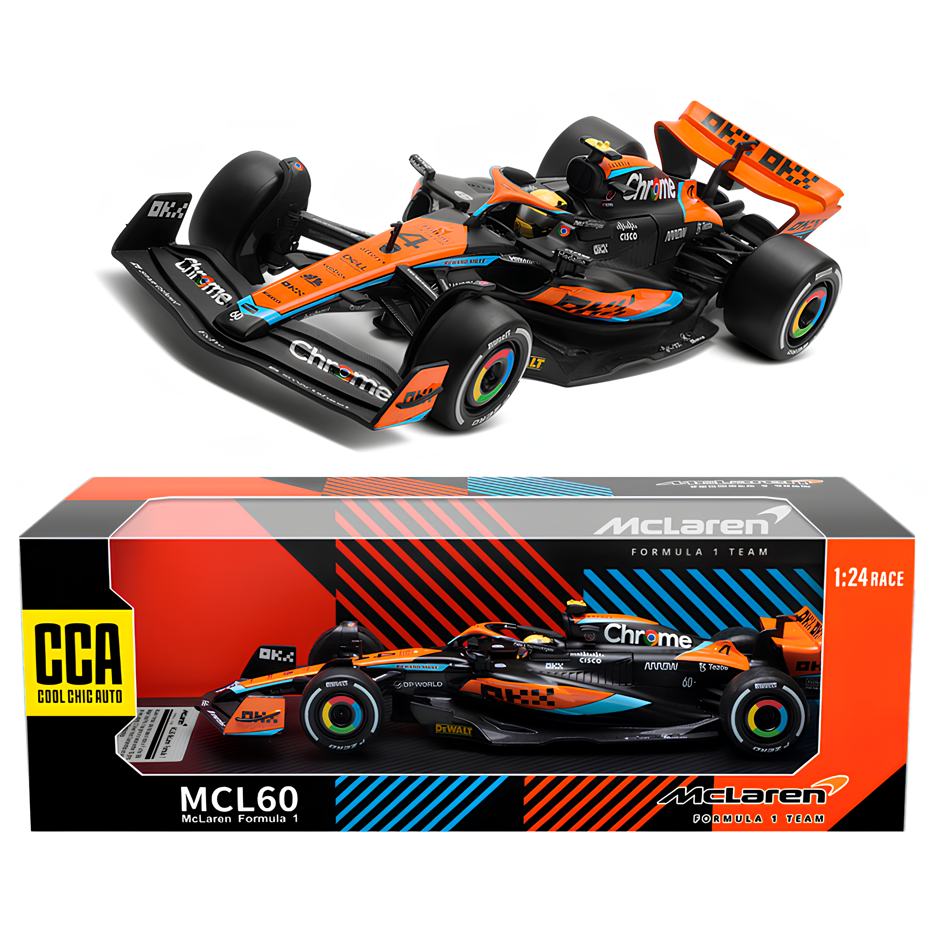 LANÇAMENTO Miniatura Fórmula 1 McLaren MCL60 1:24