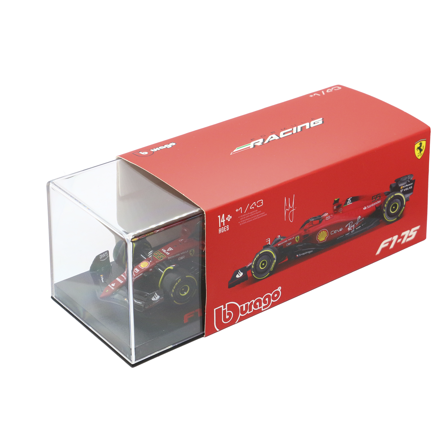 Formula 1 Miniatura 2022 Scuderia Ferrari F1 75 Carlos Sainz 55