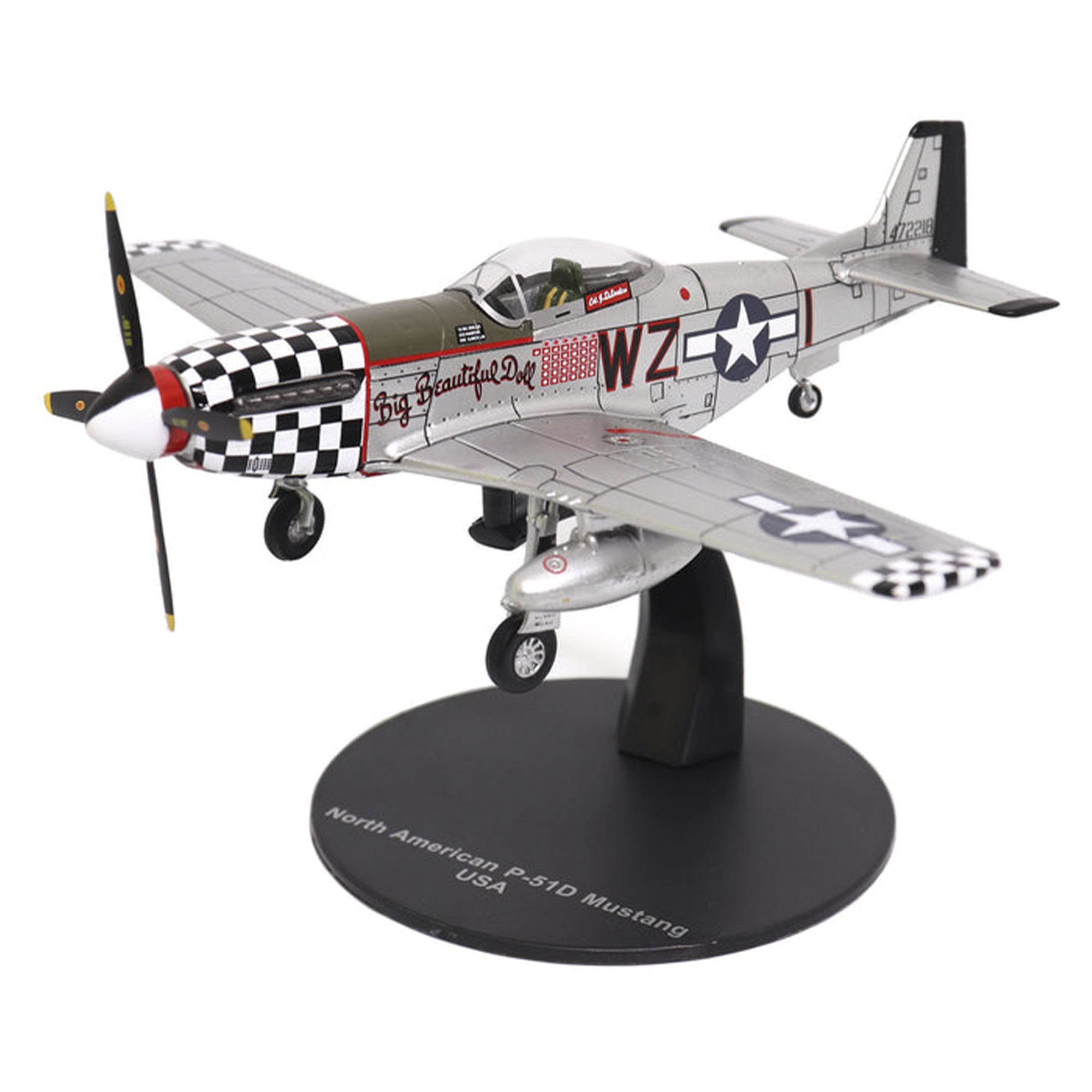 Miniatura Avião P-51D Mustang USA Motorcity Classics 1:72