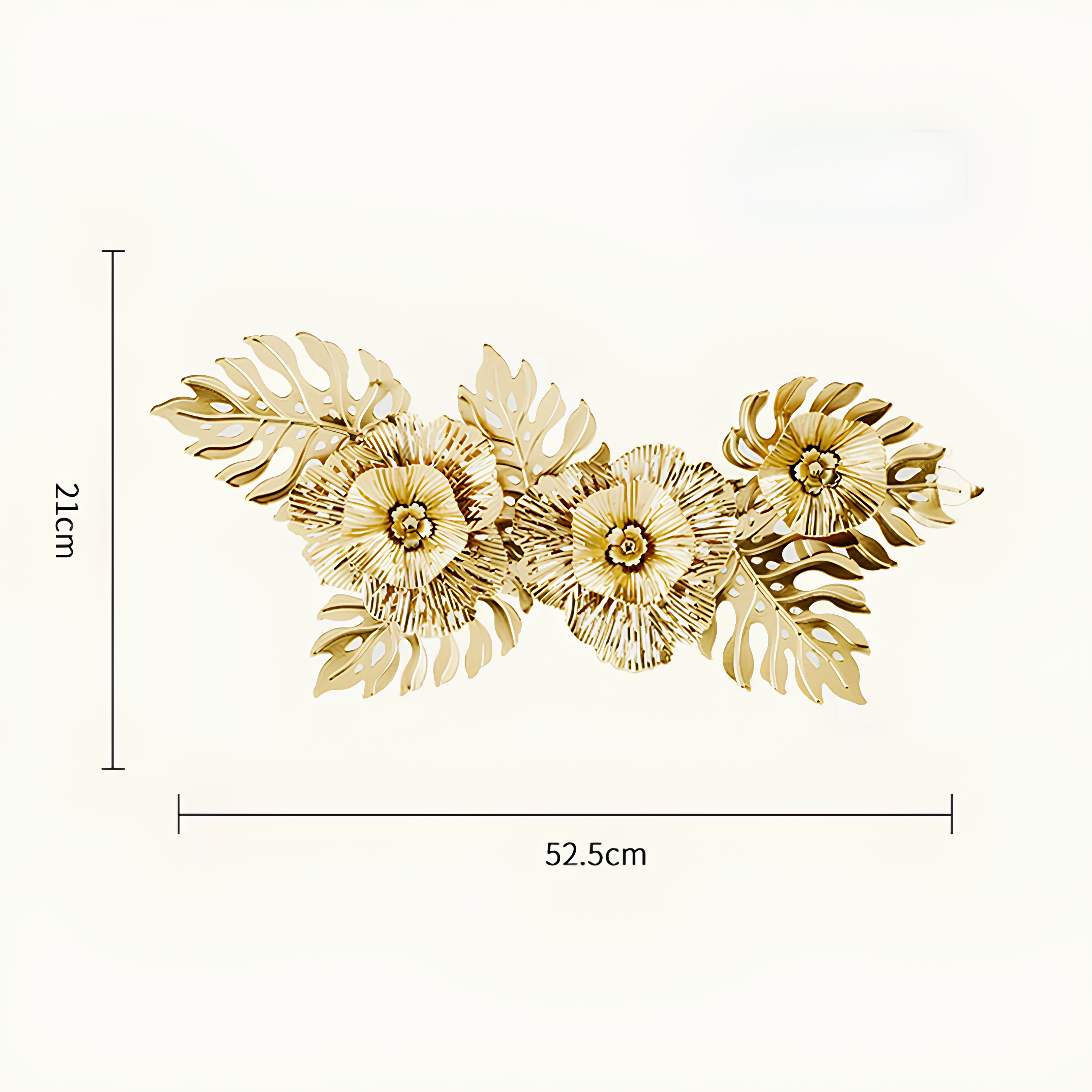 Decoração de Parede Flores em Metal