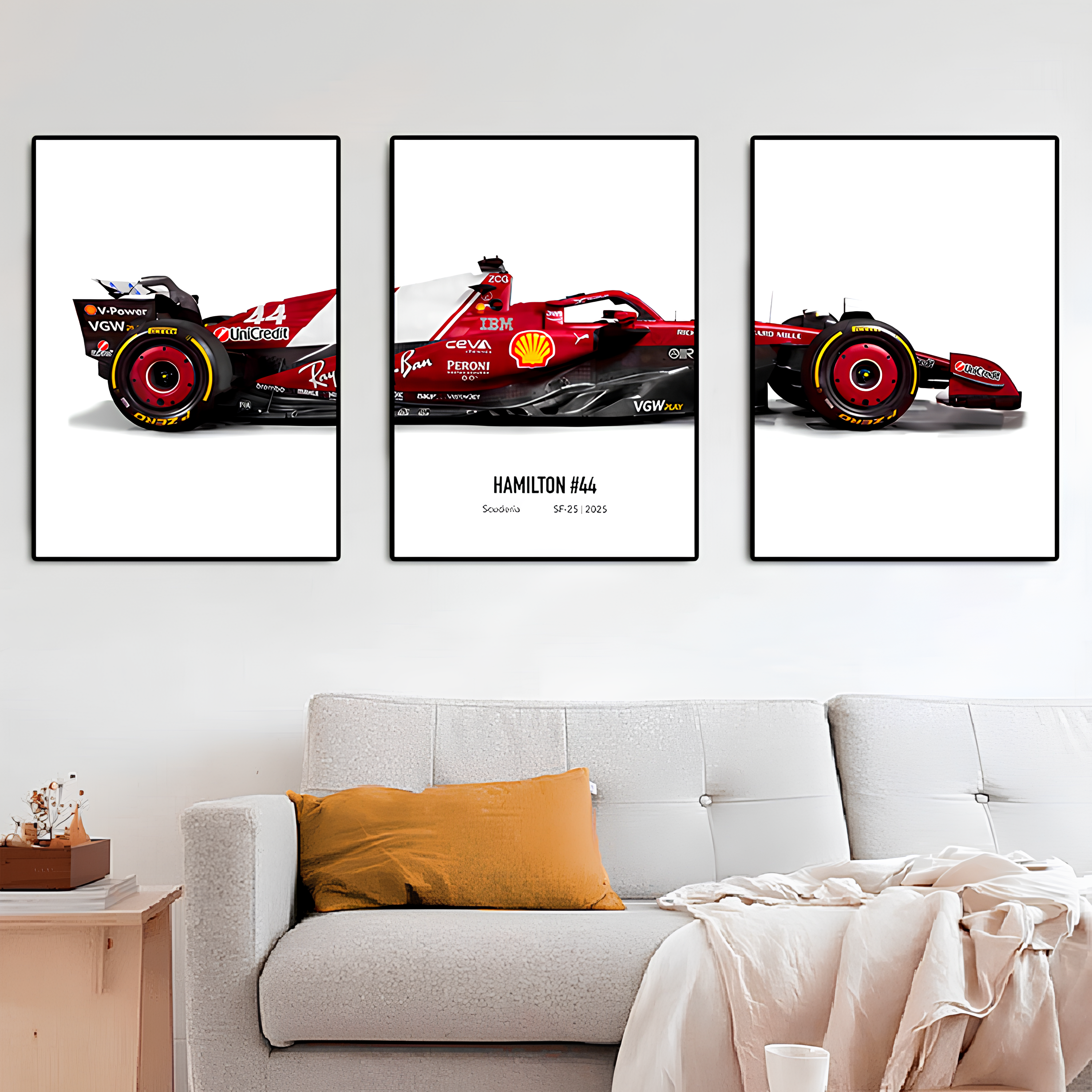 Pôster / Quadro Decorativo F1 Scuderia Ferrari 2025