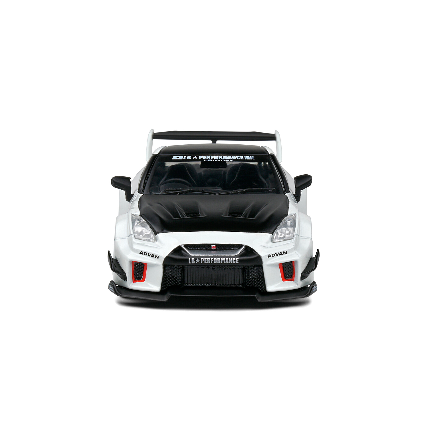 Miniatura Nissan GTR R35 LB Silhouette 1:43 Branco