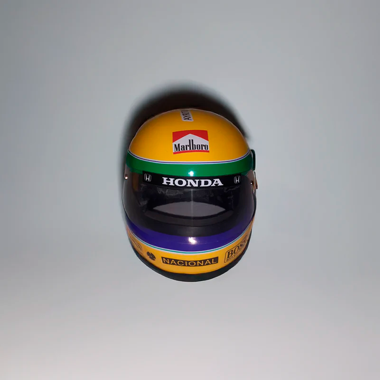 F1 Miniatura Capacete Ayrton Senna 1:2 1990