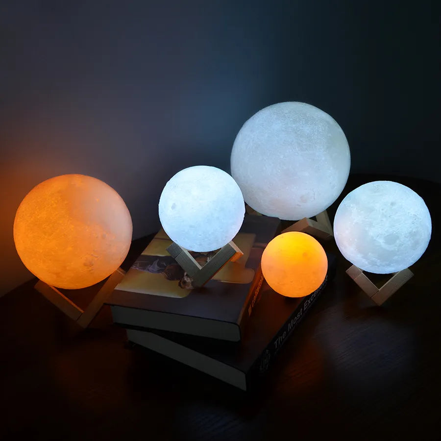 Luminária Lua Cheia RGB 16 Cores - Homenge
