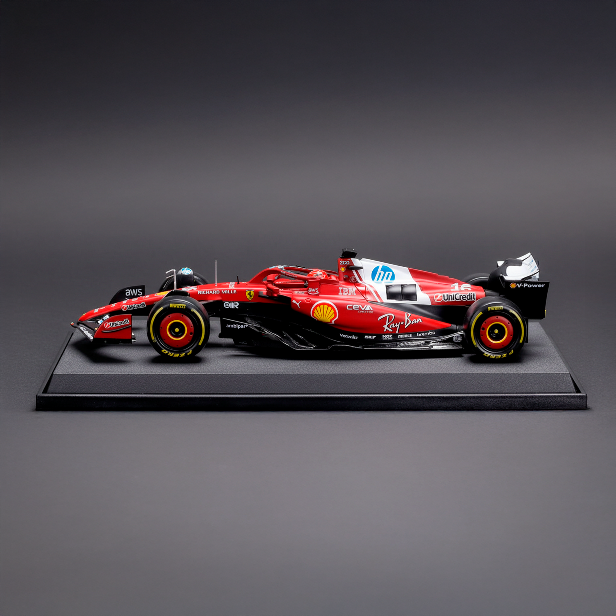 (2025) F1 Miniatura Scuderia Ferrari SF-25 1:18 Escala Grande