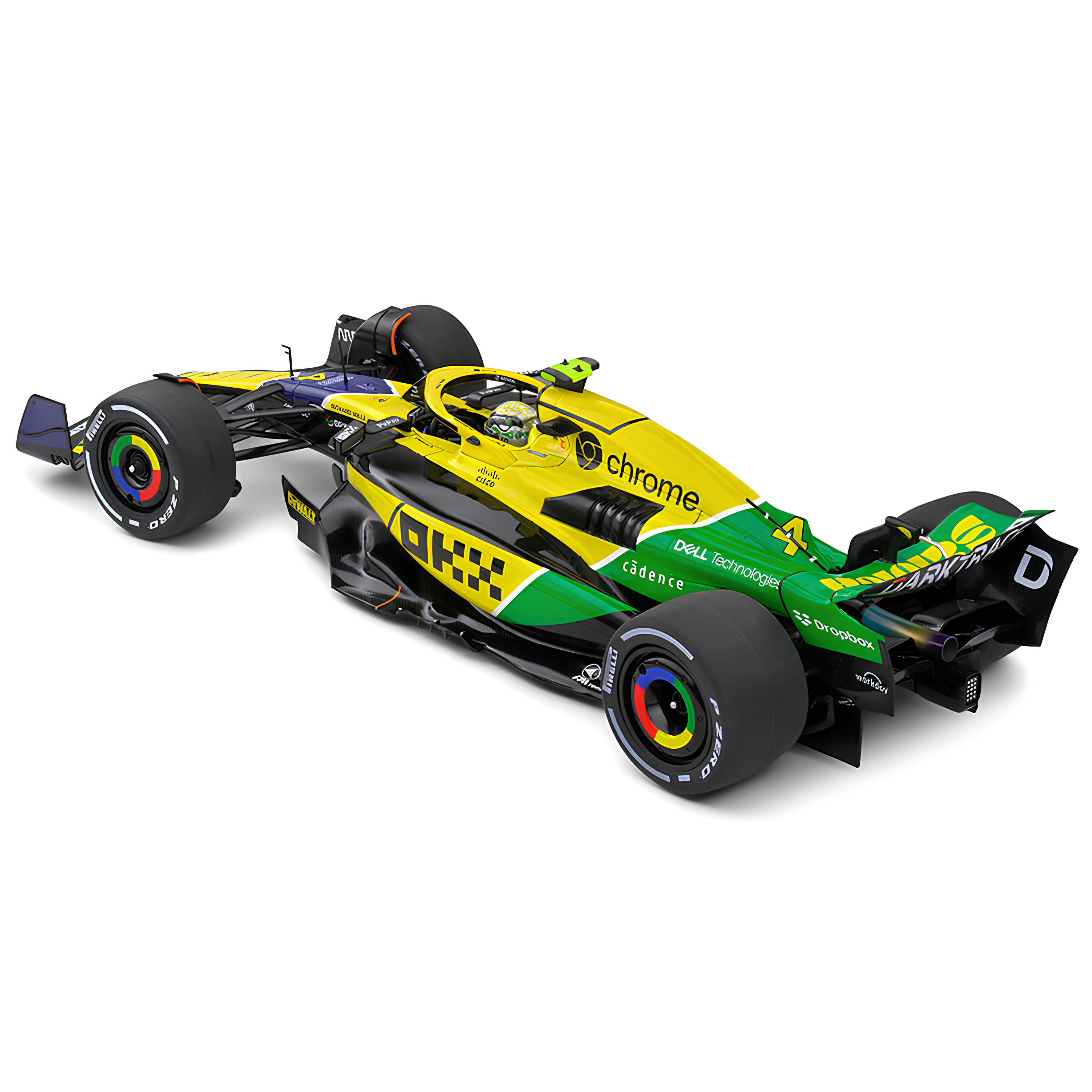 LANÇAMENTO (2024) F1 Miniatura McLaren MCL38 Senna Mônaco 1:18