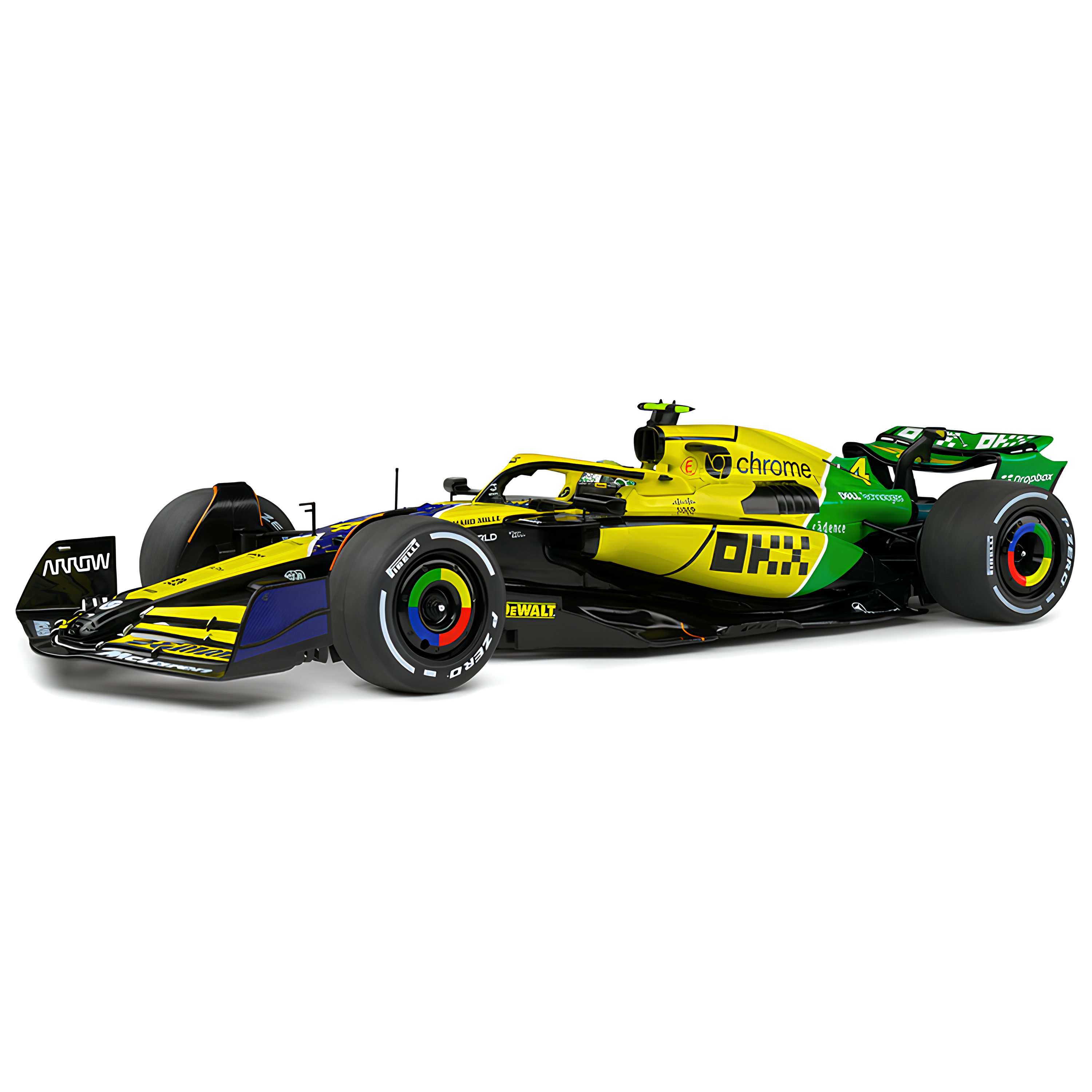 LANÇAMENTO (2024) F1 Miniatura McLaren MCL38 Senna Mônaco 1:18