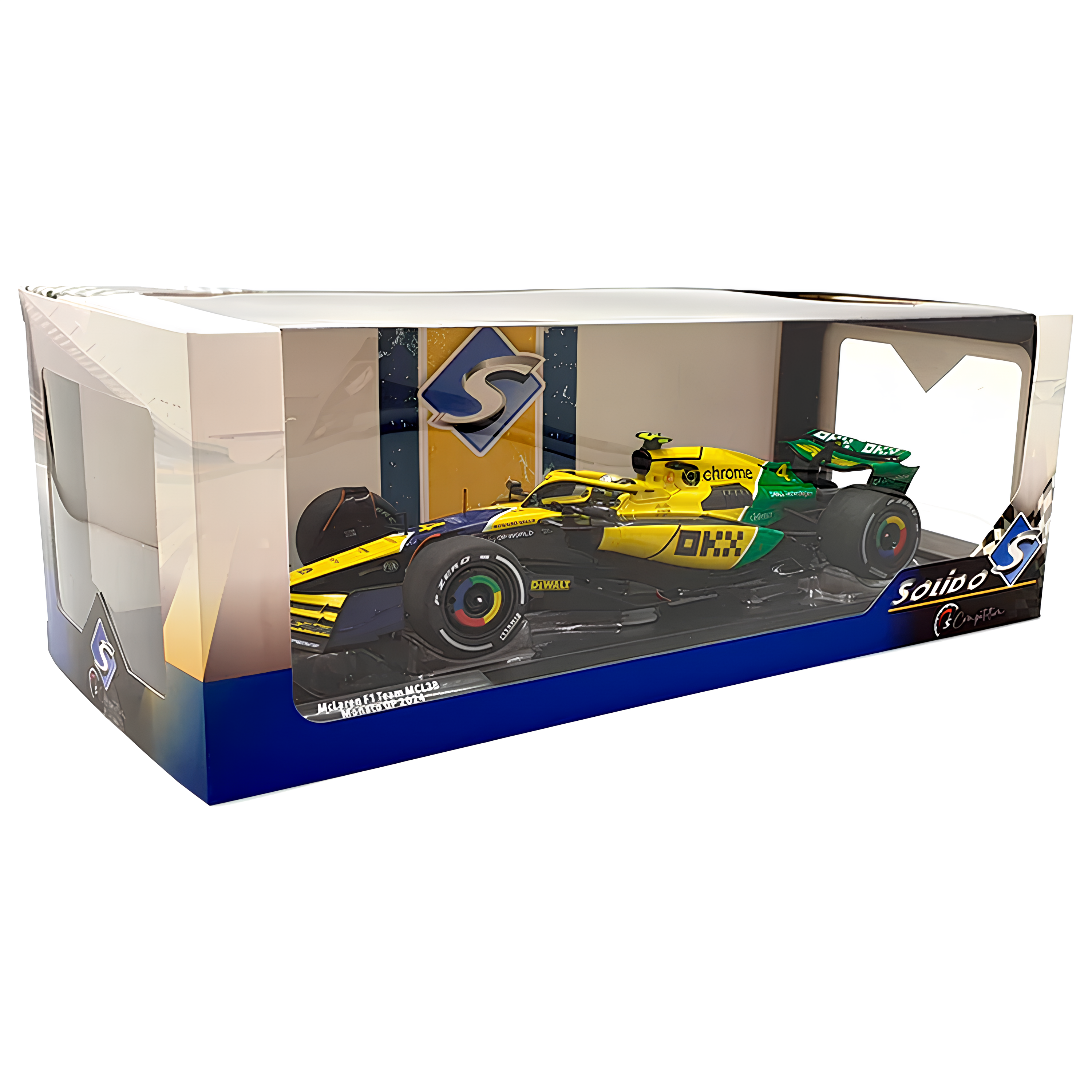 LANÇAMENTO (2024) F1 Miniatura McLaren MCL38 Senna Mônaco 1:18