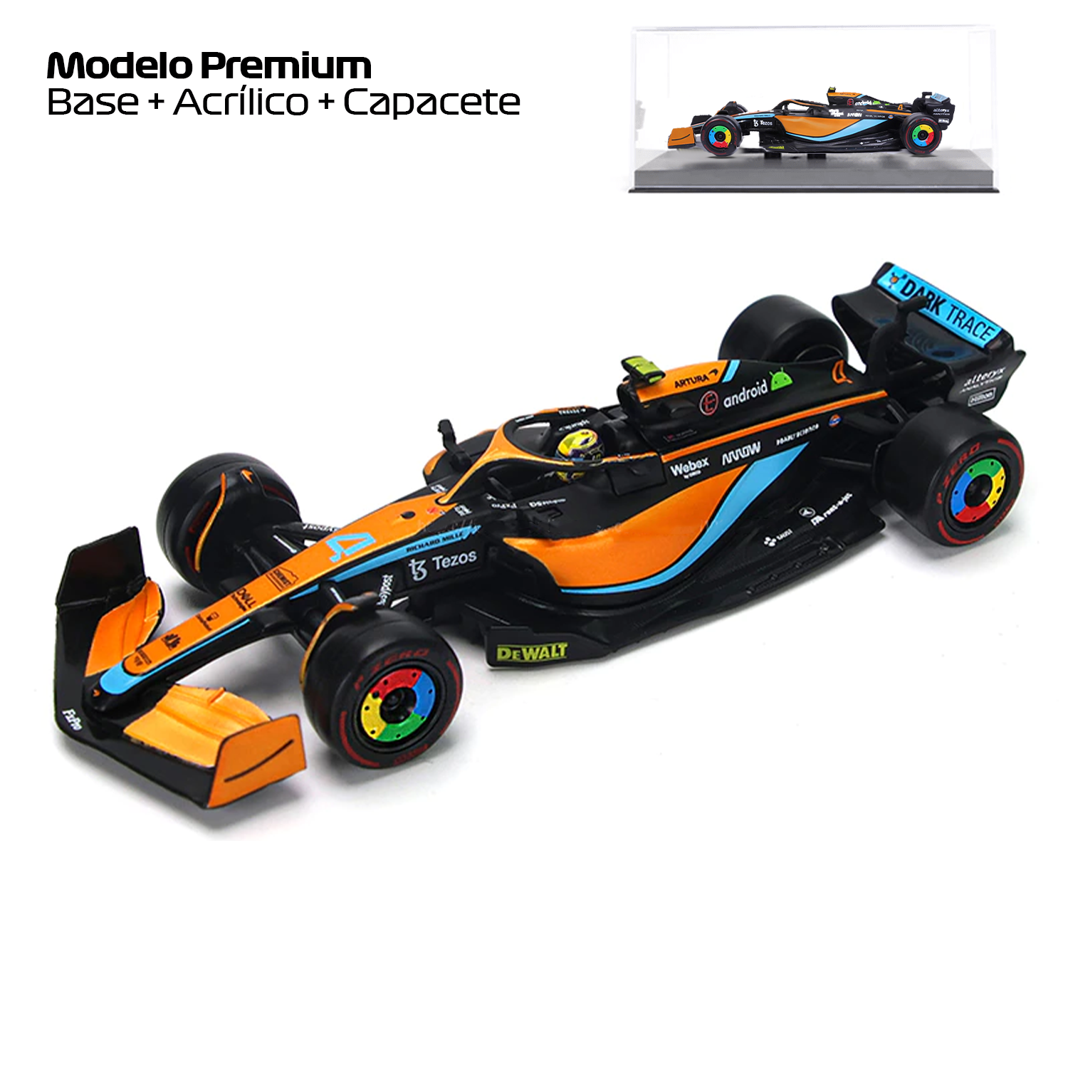 Fórmula 1 Miniatura F1 Mclaren 4 Daniel Riccardo