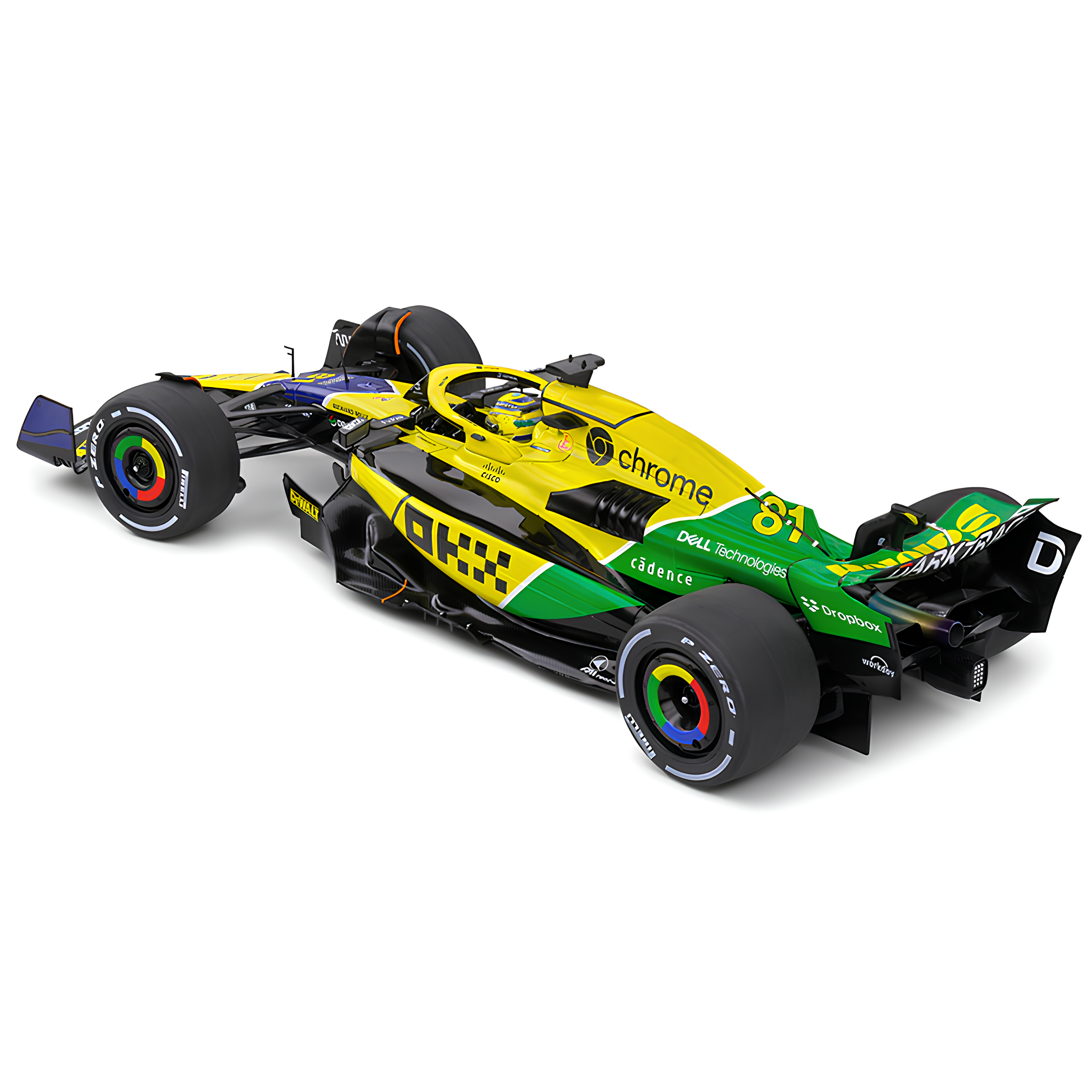 LANÇAMENTO (2024) F1 Miniatura McLaren MCL38 Senna Mônaco 1:18