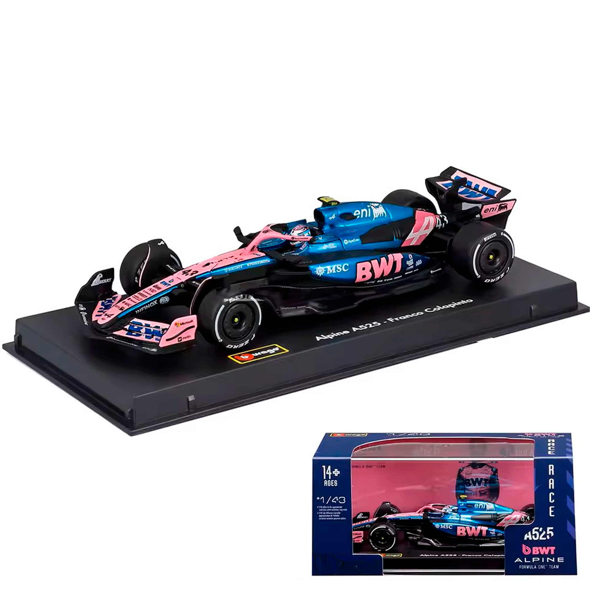 (2025) F1 Miniatura Alpine A525 #43 Franco Colapinto 1:43