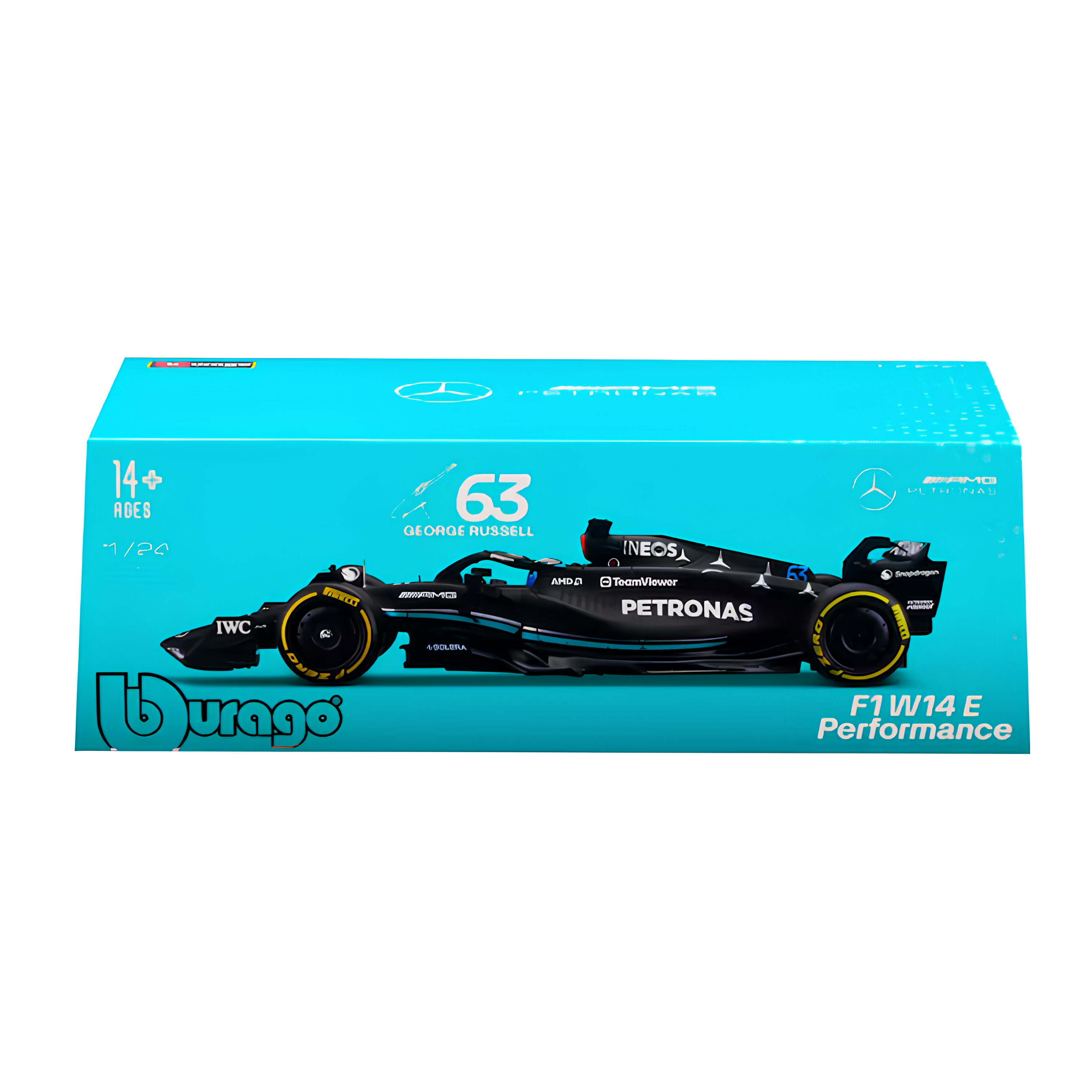 (2023) F1 Miniatura Mercedes-AMG W14 #63 George Russell 1:43