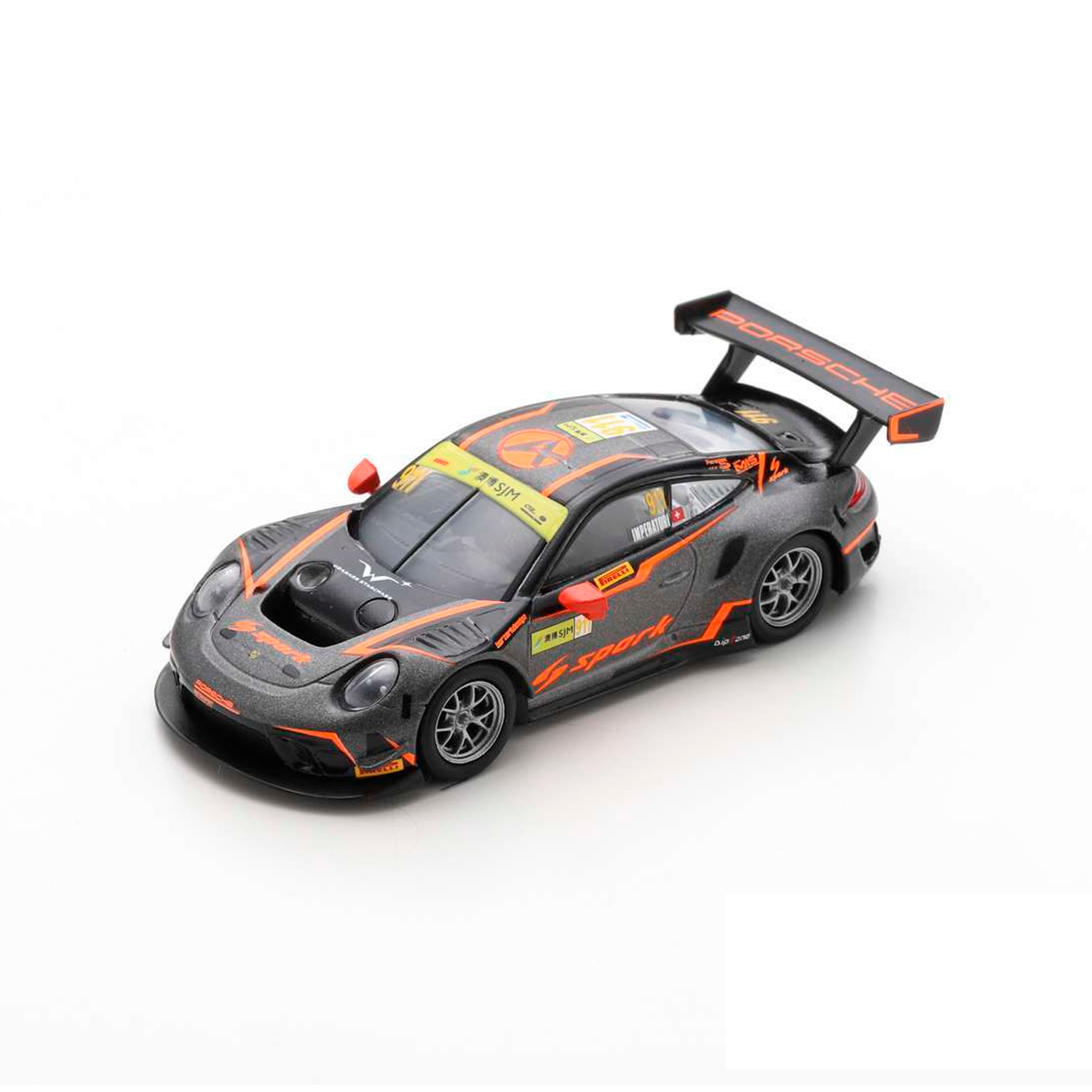 (2019) GT World Cup Miniatura Porsche 911 GT3 R Absolute Racing 1:64