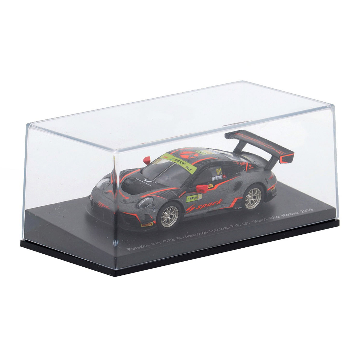 (2019) GT World Cup Miniatura Porsche 911 GT3 R Absolute Racing 1:64