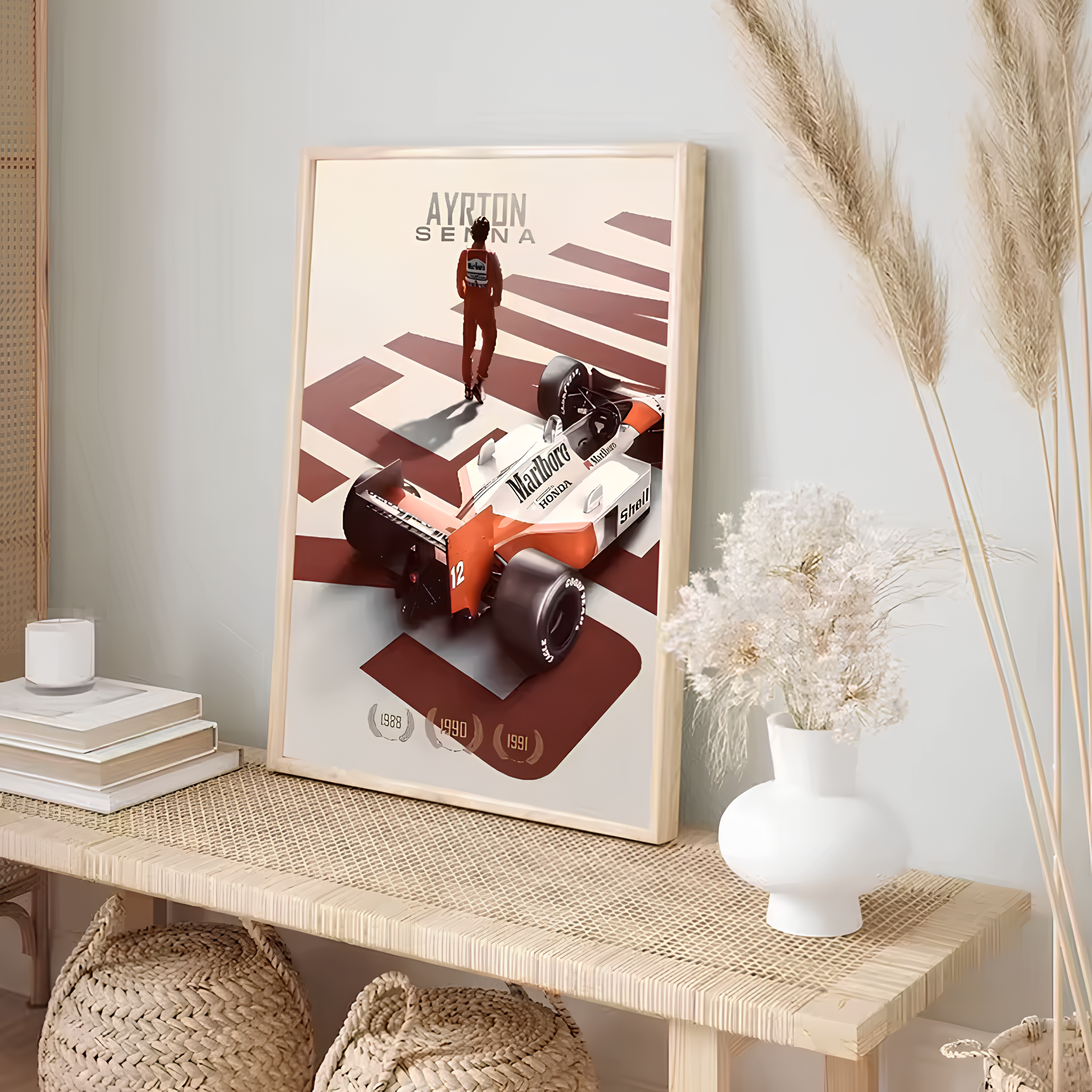 Pôsters / Quadros Decorativos F1 Ayrton Senna