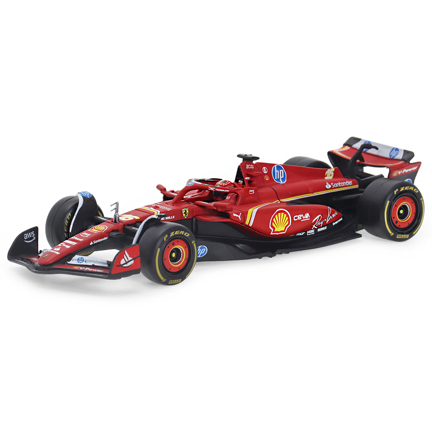 (2024) F1 Miniatura Scuderia Ferrari SF-24 #16 Charles Leclerc 1:43
