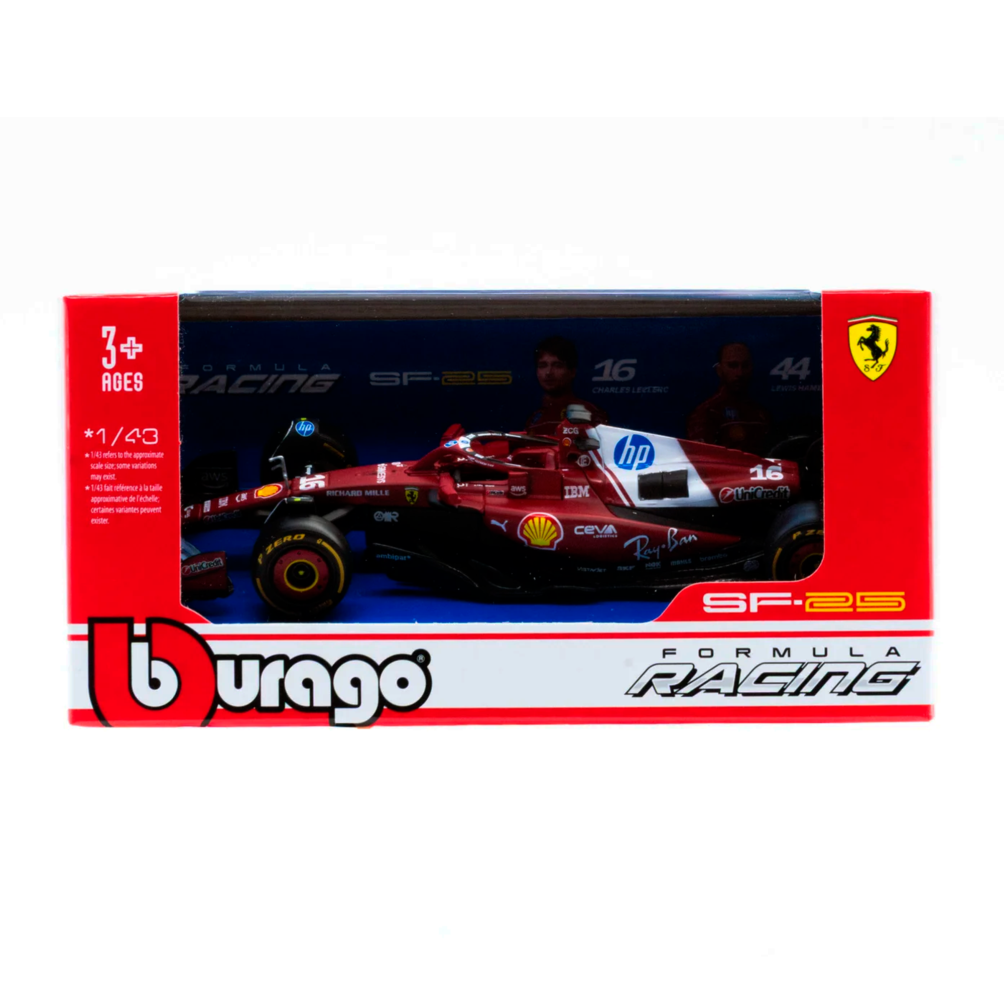 PRÉ-VENDA (2025) F1 Miniatura Scuderia Ferrari SF-25 #16 Charles Leclerc 1:43