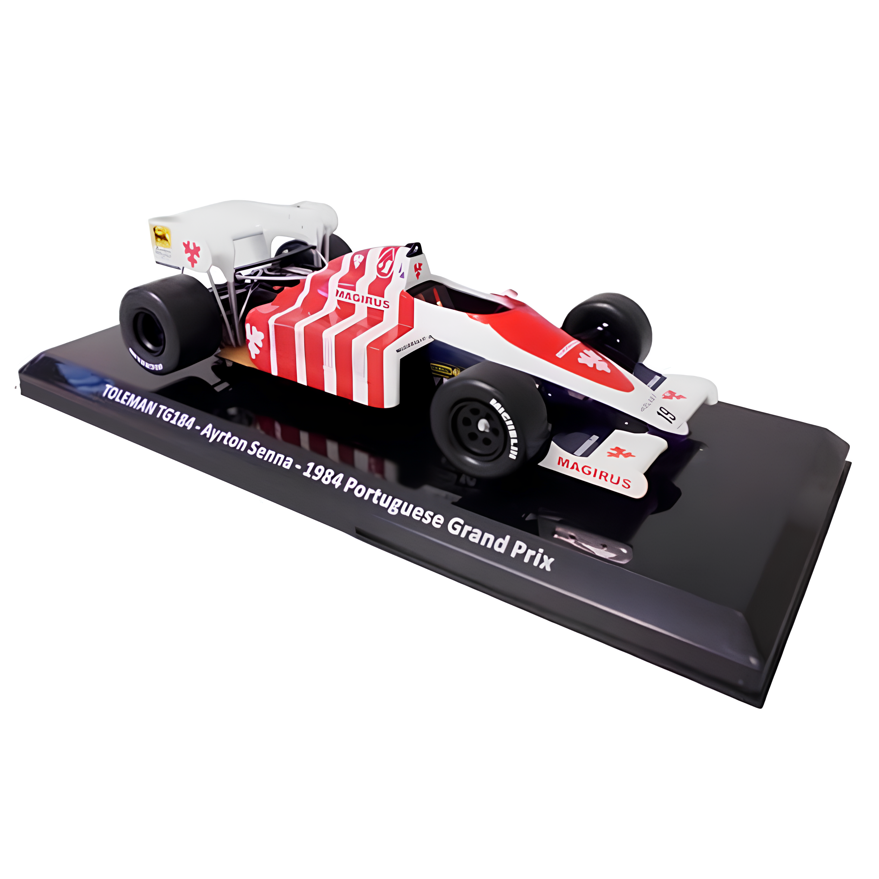 1984) F1 Miniatura Toleman TG184 Ayrton Senna GP Portugal 1:24