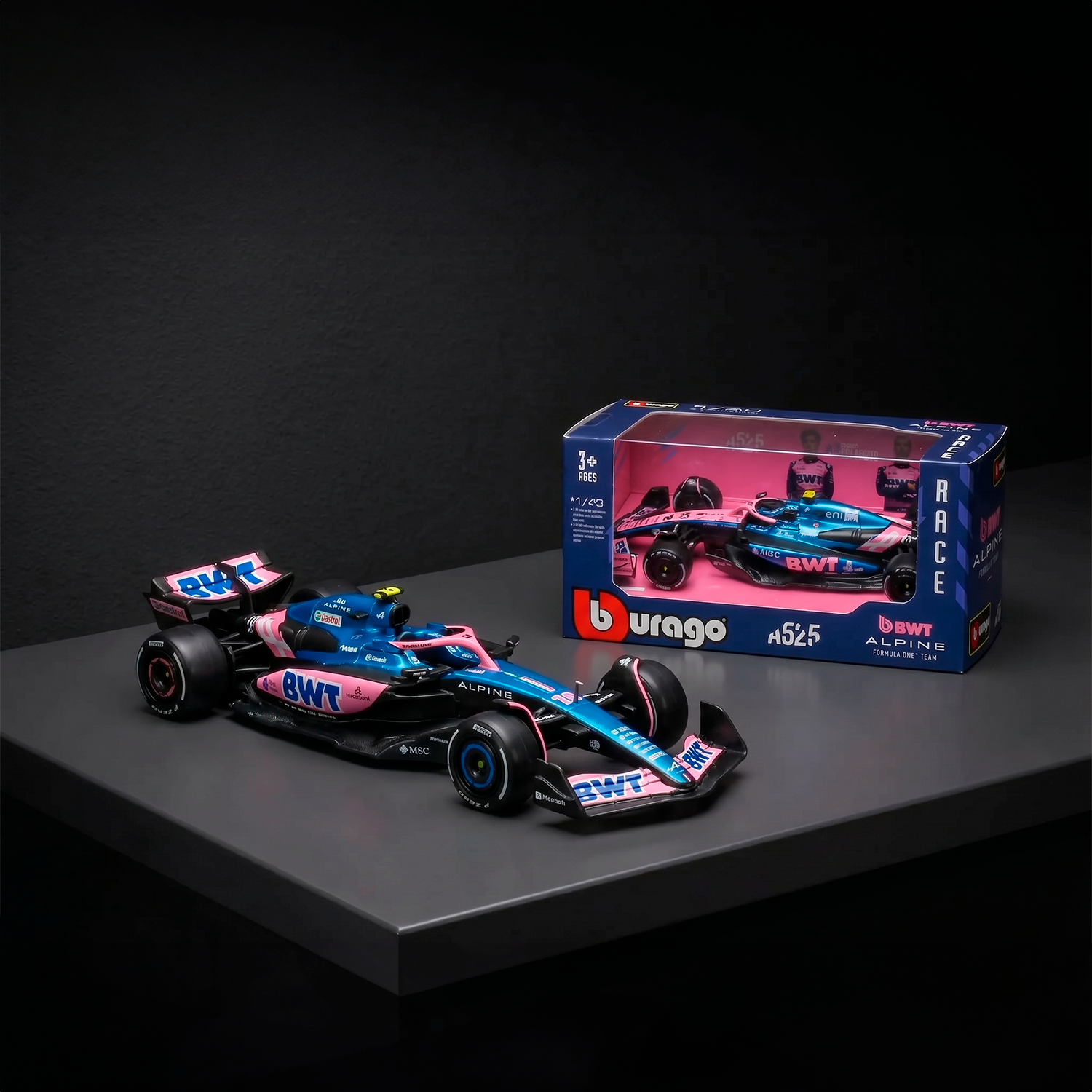2025) F1 Miniatura Alpine A525 1:43 – Homenge