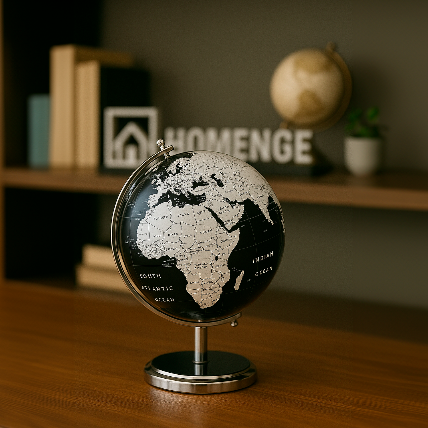 Globo Moderno Decorativo Prata