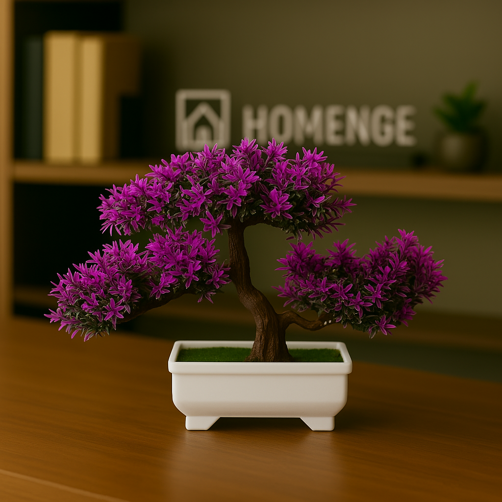Bonsai Artificial Plantas Decoração