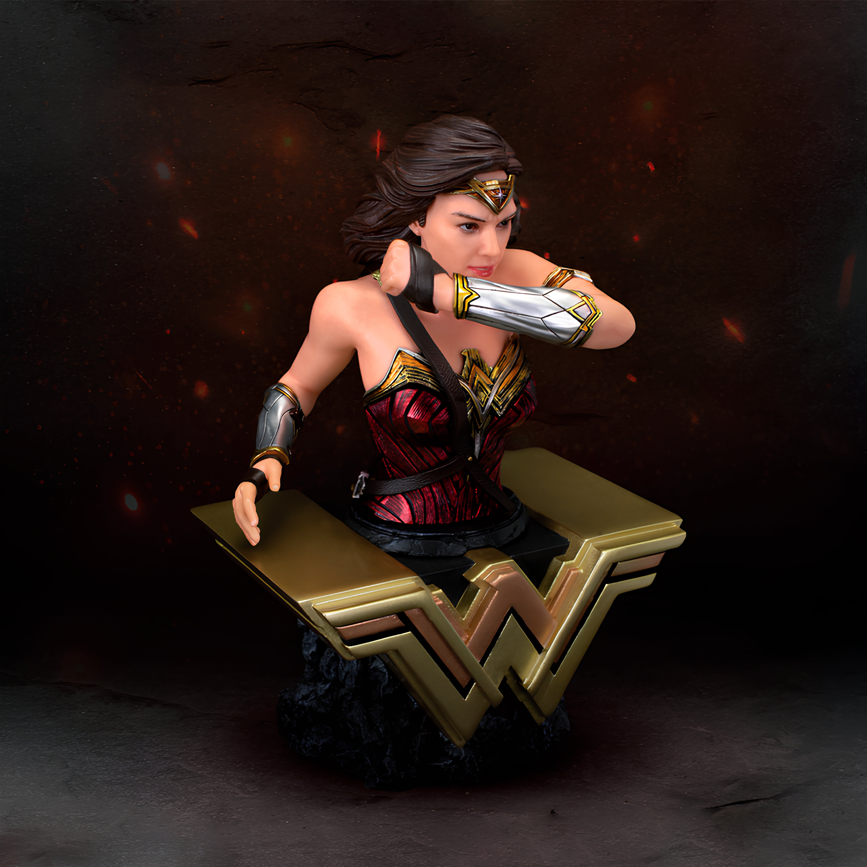 Busto Decorativo Liga da Justiça Mulher-Maravilha