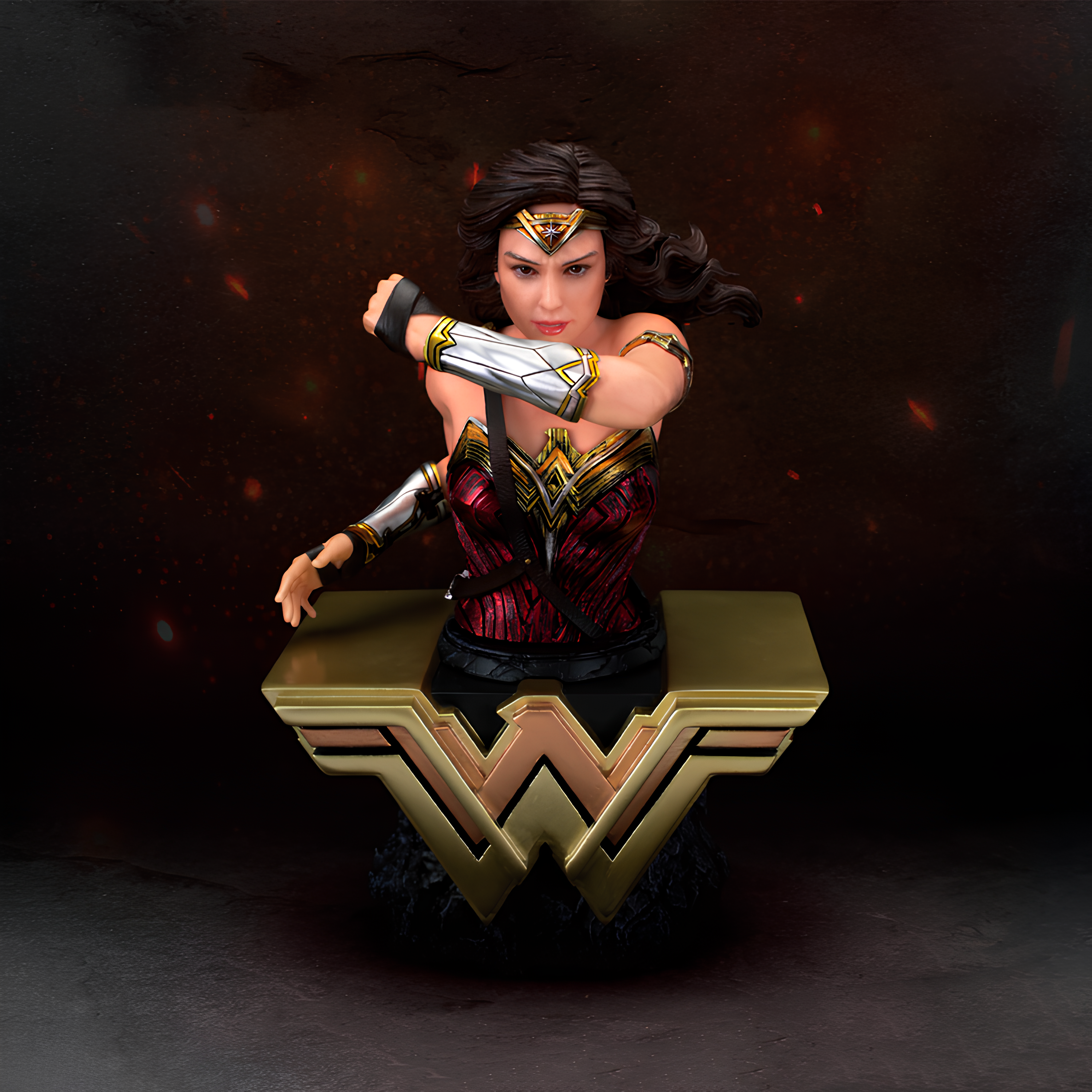 Busto Decorativo Liga da Justiça Mulher-Maravilha