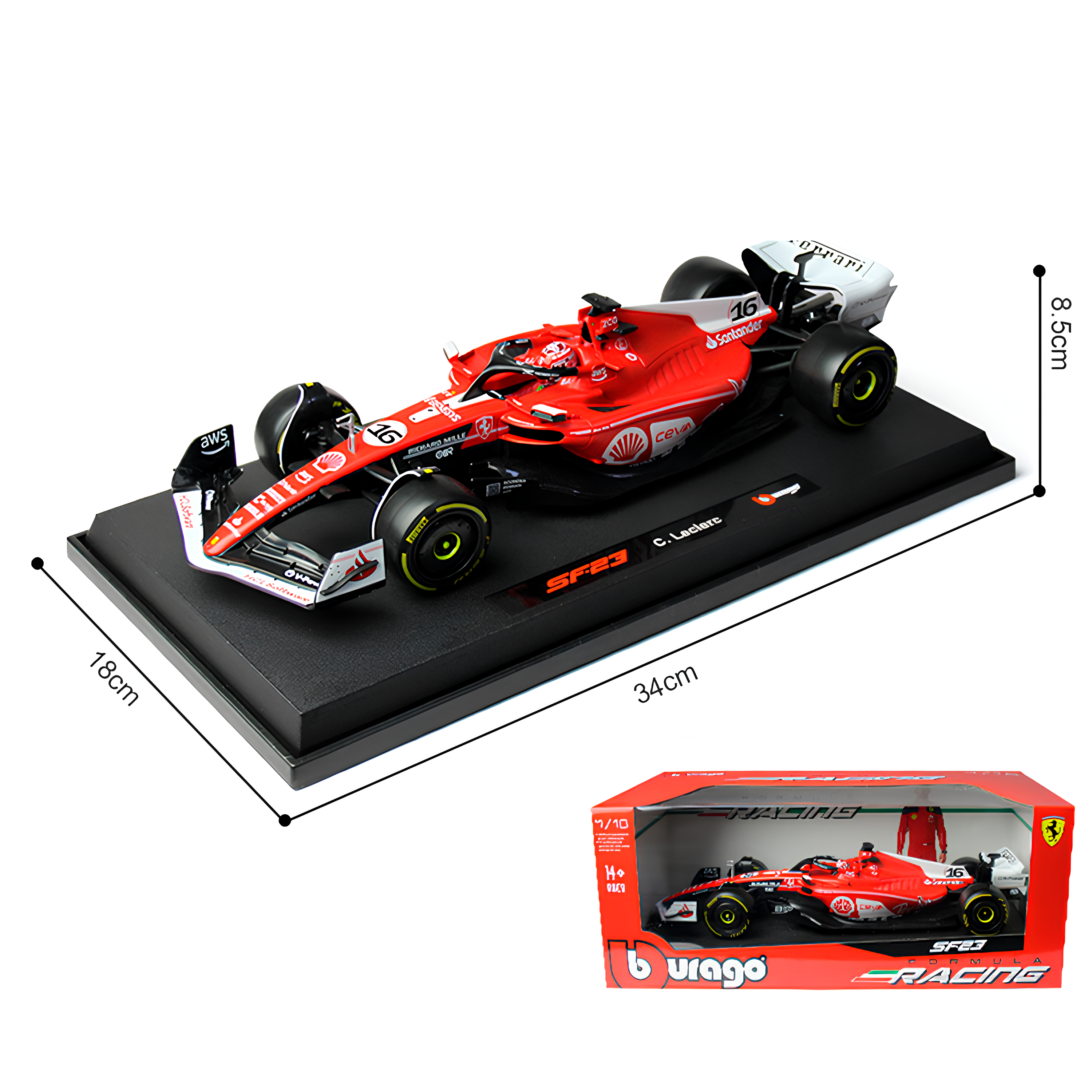 (2023) Miniatura Fórmula 1 Ferrari SF-23 Las Vegas 1:18