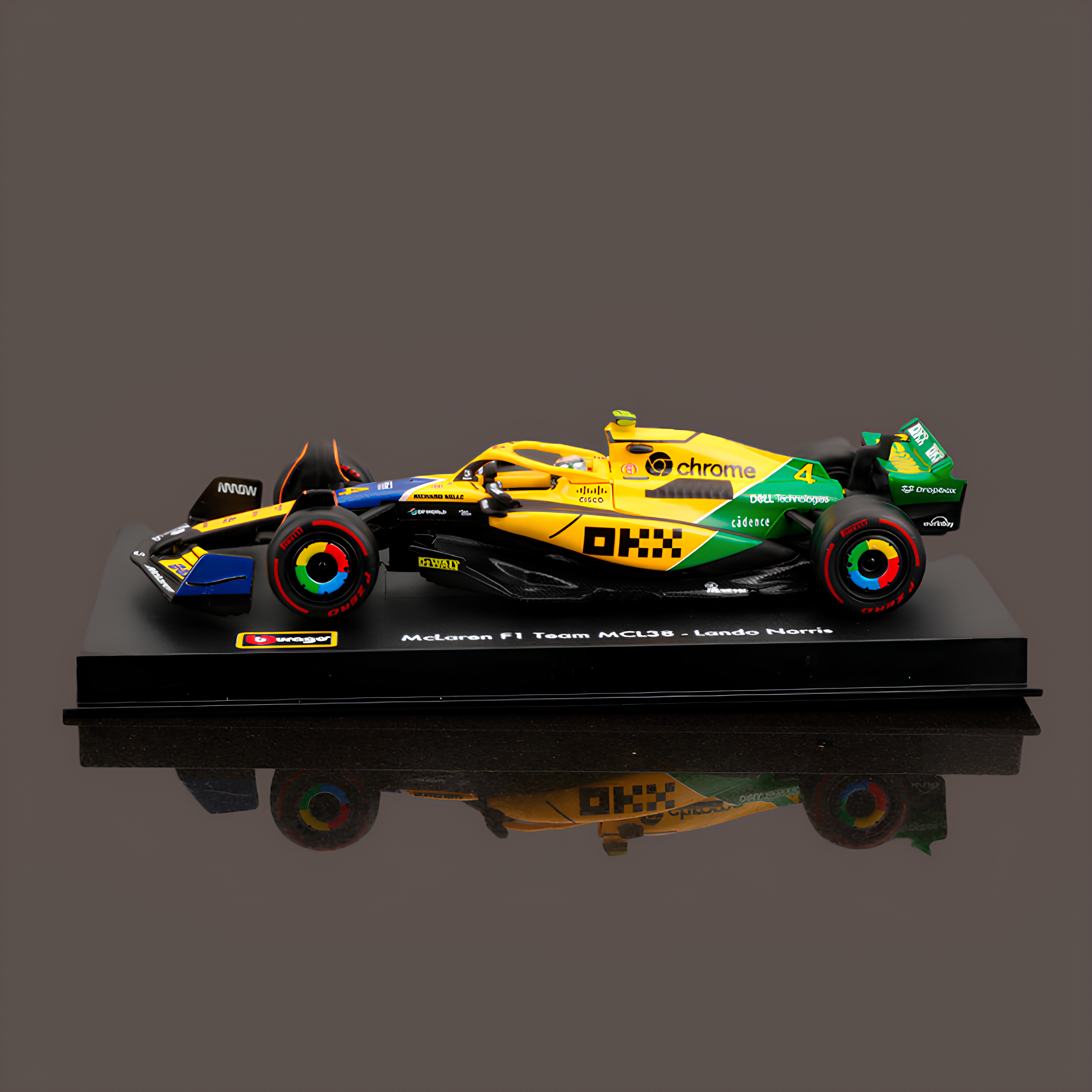 (2024) F1 Miniatura McLaren MCL38 Senna Mônaco #4 Lando Norris 1:43