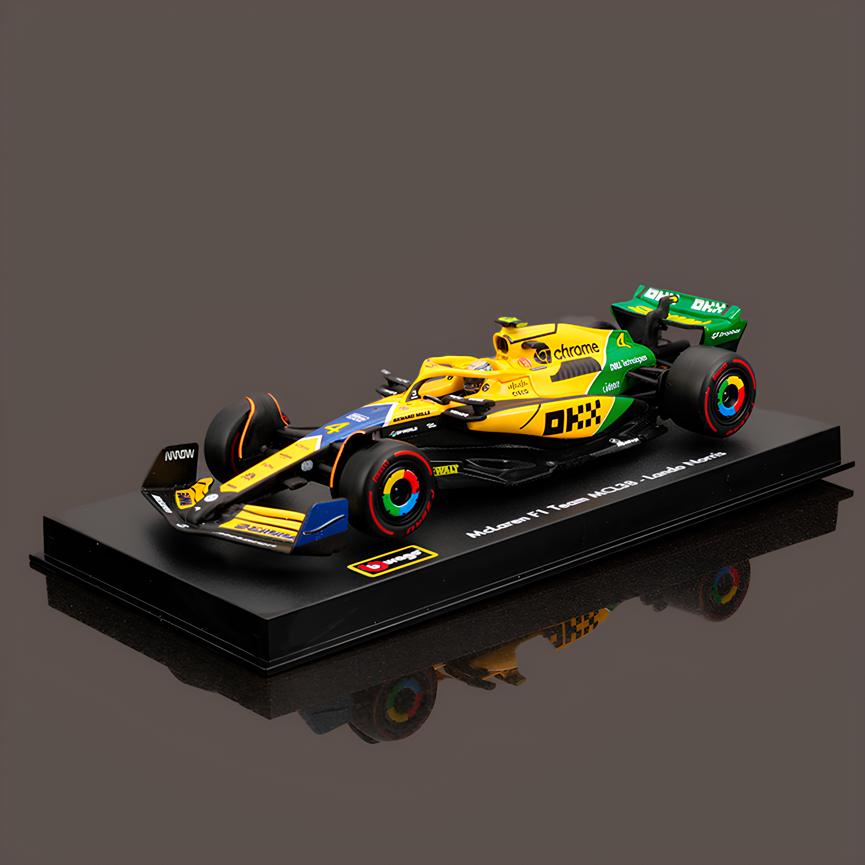 (2024) F1 Miniatura McLaren MCL38 Senna Mônaco #4 Lando Norris 1:43
