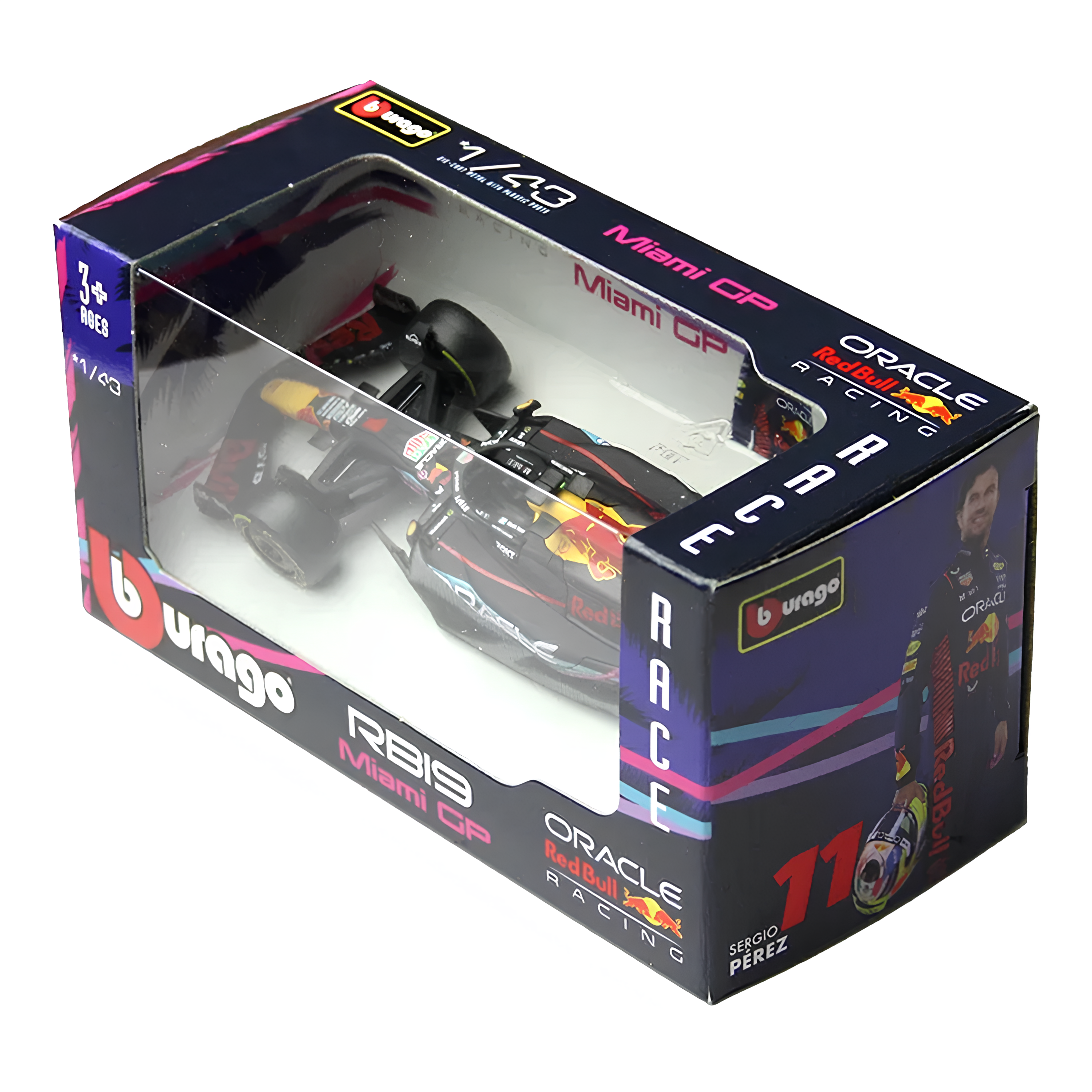 (2023) F1 Miniatura Red Bull Racing RB19 Miami GP #1 Max Verstappen 1:43