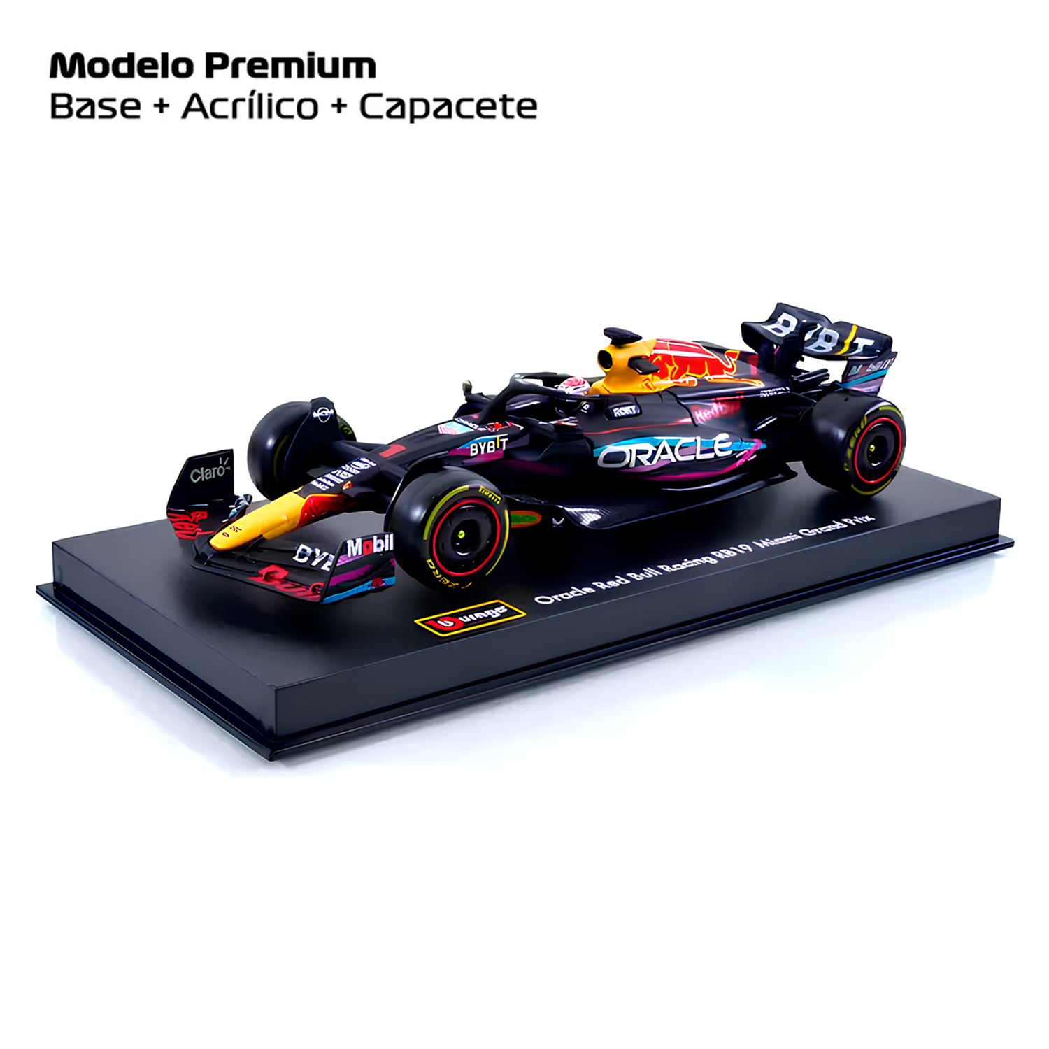 (2023) F1 Miniatura Red Bull Racing RB19 Miami GP #1 Max Verstappen 1:43