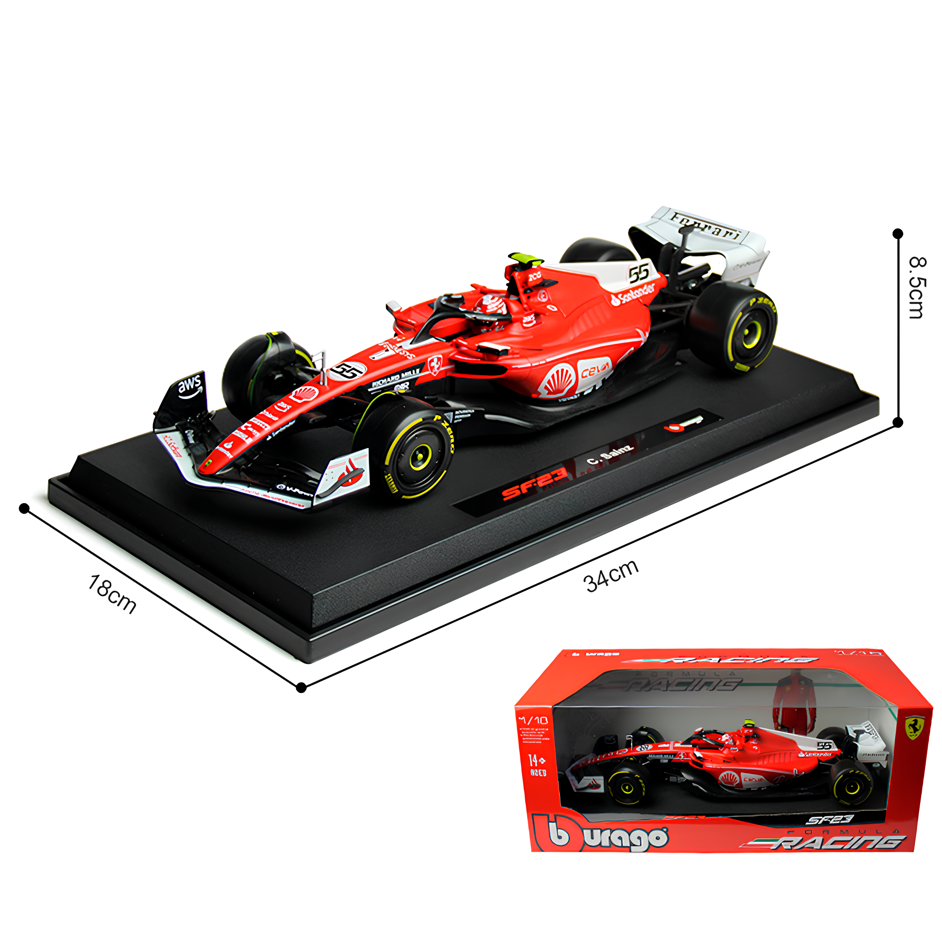 (2023) Miniatura Fórmula 1 Ferrari SF-23 Las Vegas 1:18