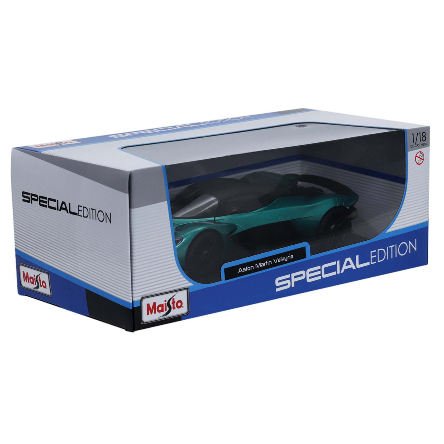 Miniatura Aston Martin Valkyrie Verde 2022 1:18