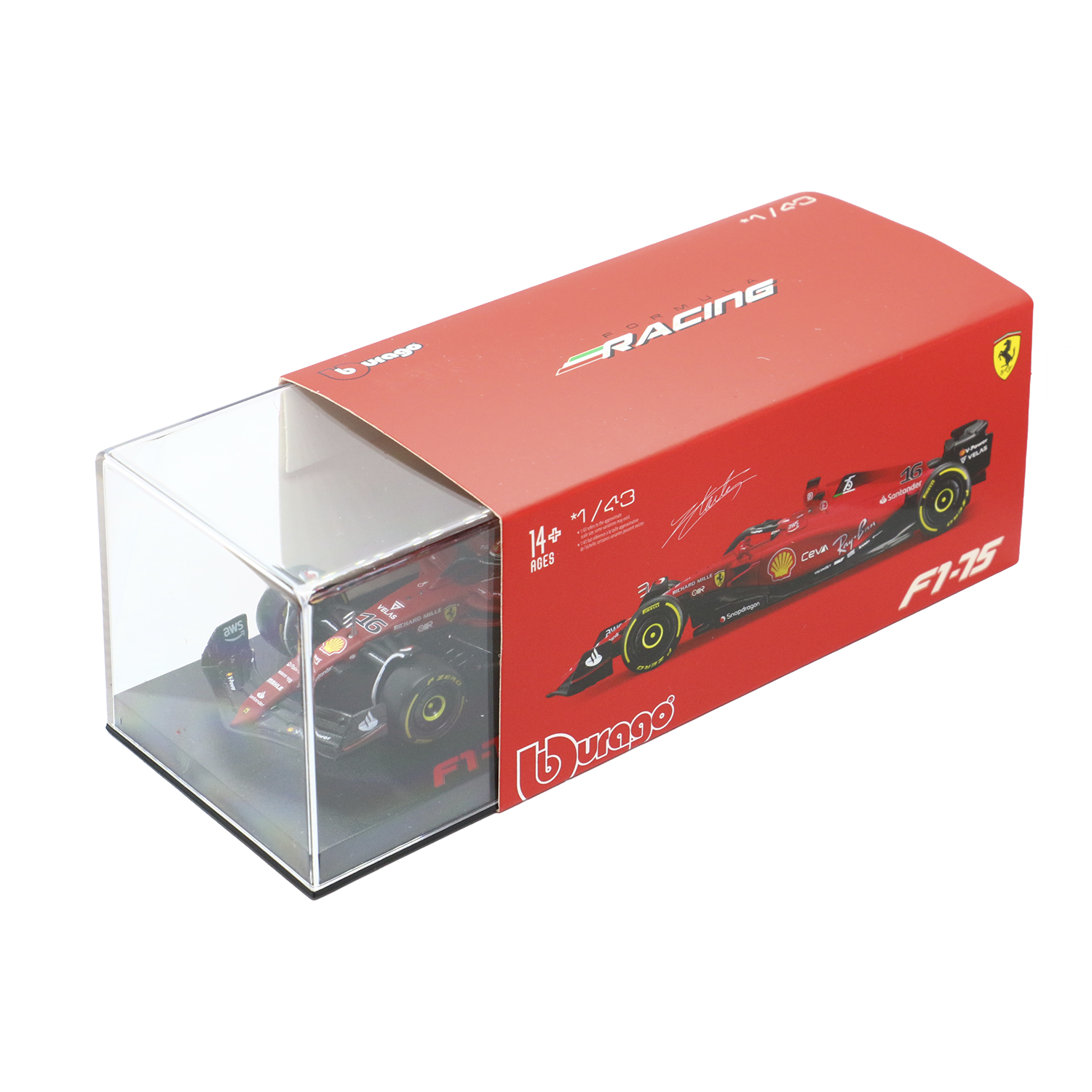(2022) F1 Miniatura Ferrari F1-75 #16 Charles Leclerc 1:43