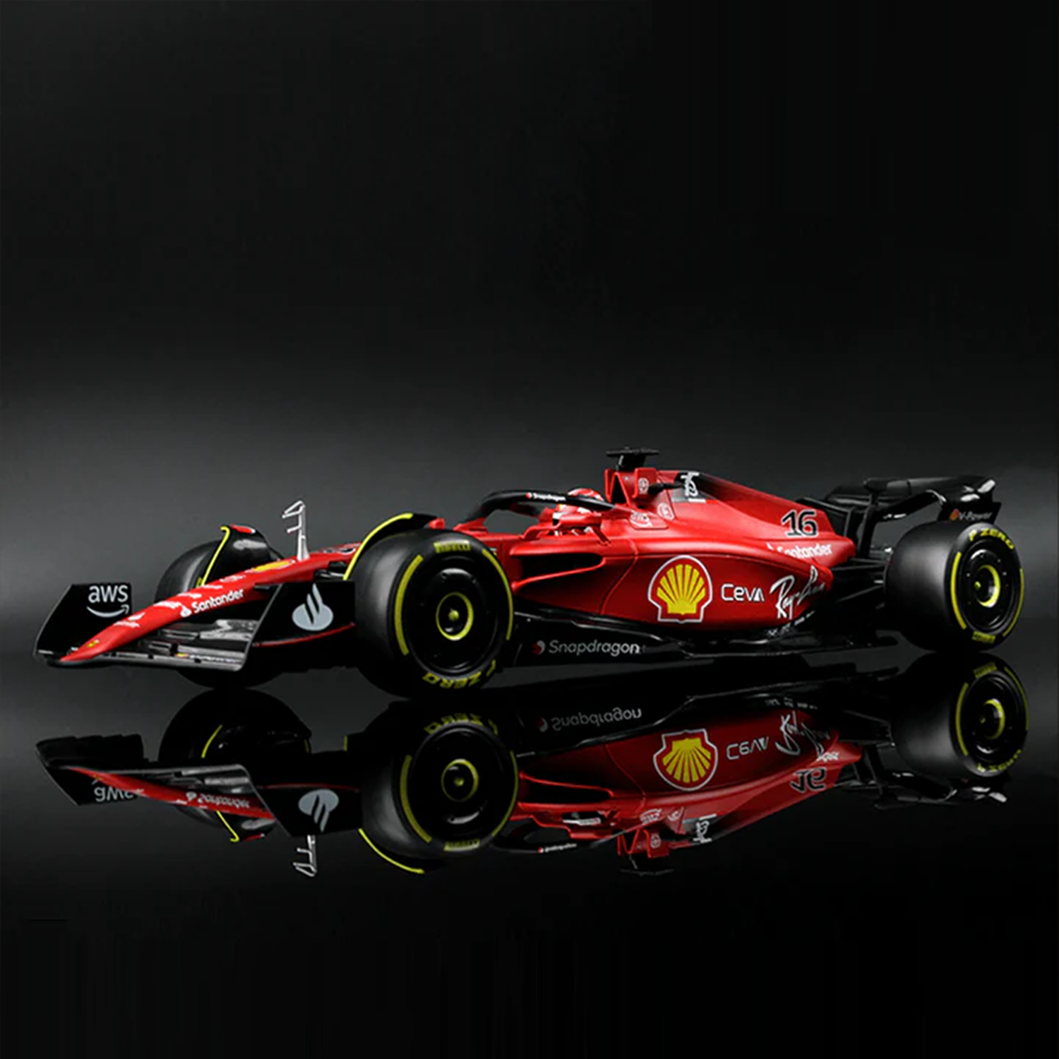 1:18 Ferrari F1-75 2022 Fórmula 1 Miniatura - Homenge