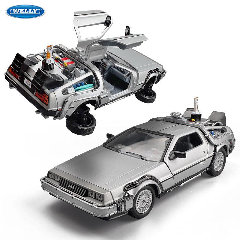 1:24 Miniatura Delorean Carro De Volta Para o Futuro - Homenge